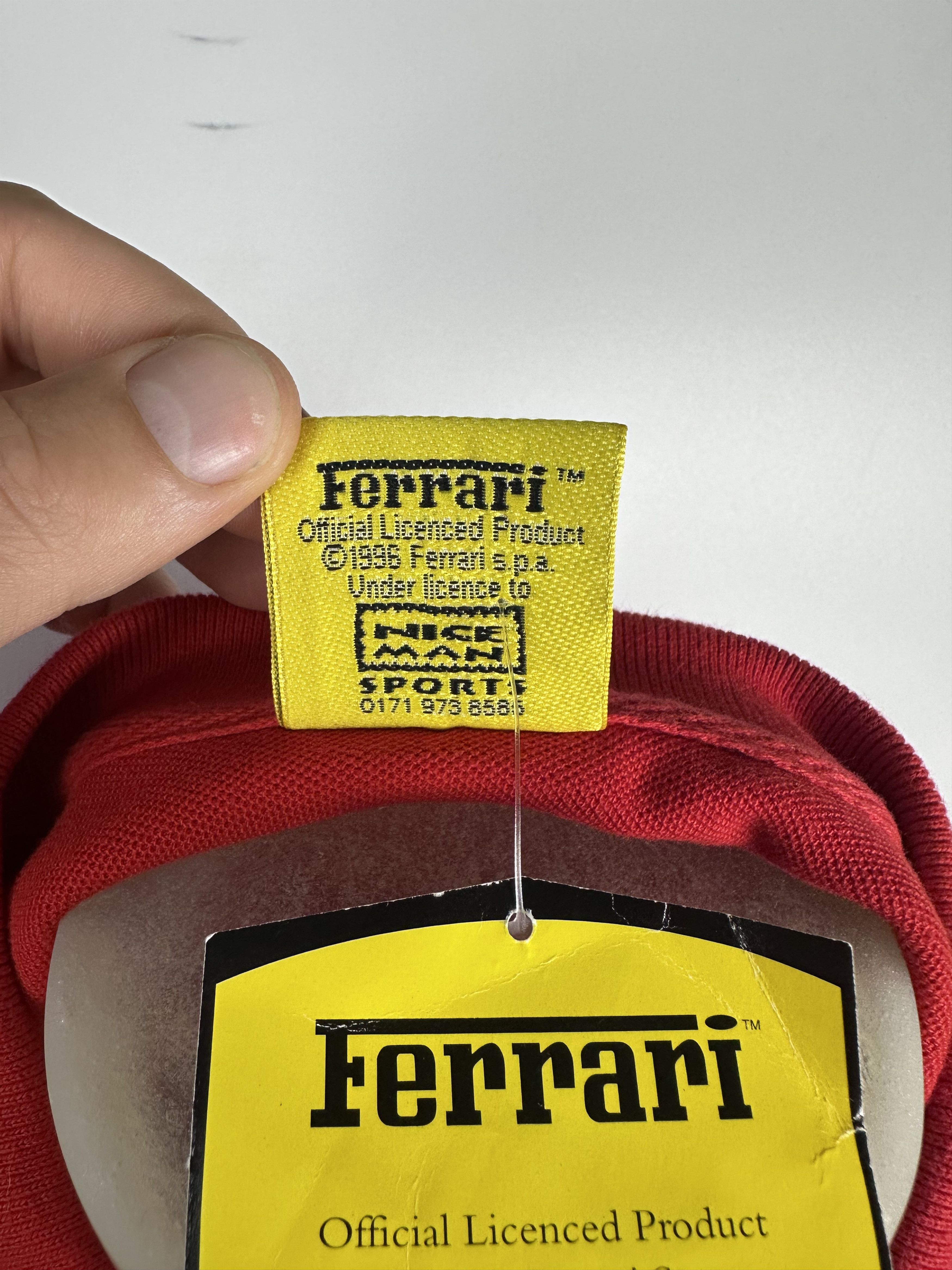 Ferrari × Vintage Vintage 1996 Ferrari Racing F1 Polo Shirt Formula 1 Red Size US L / EU 52-54 / 3 - 9 Thumbnail