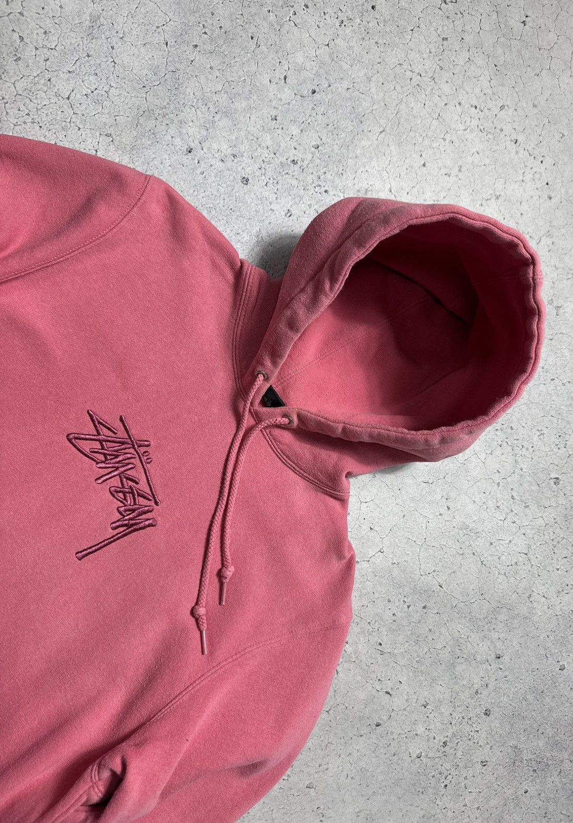 Stussy Stussy Center Logo Pink Hoodie Size S Made In USA Size US S / EU 44-46 / 1 - 4 Thumbnail
