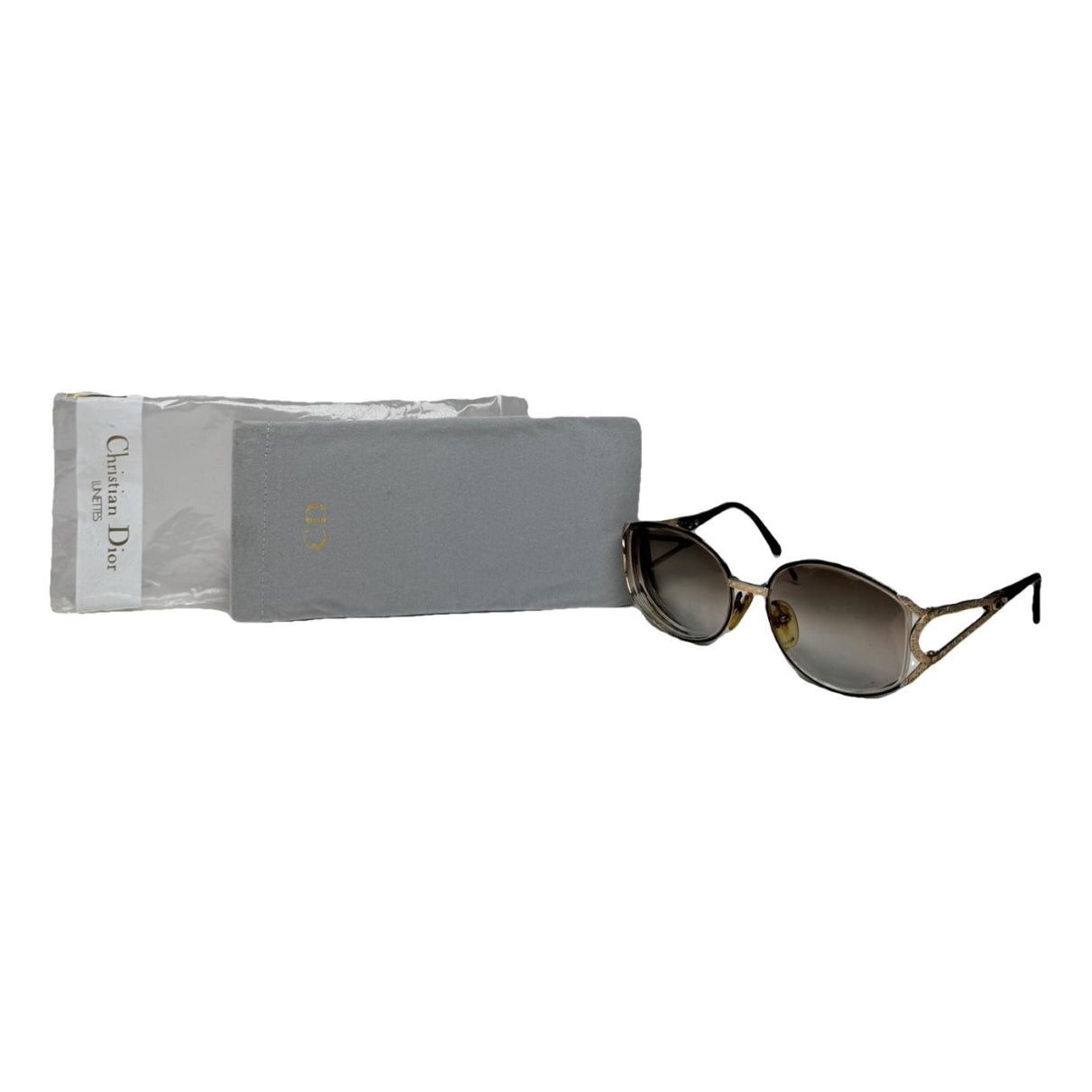 Dior Black Metal Sunglasses Size ONE SIZE - 1 Thumbnail