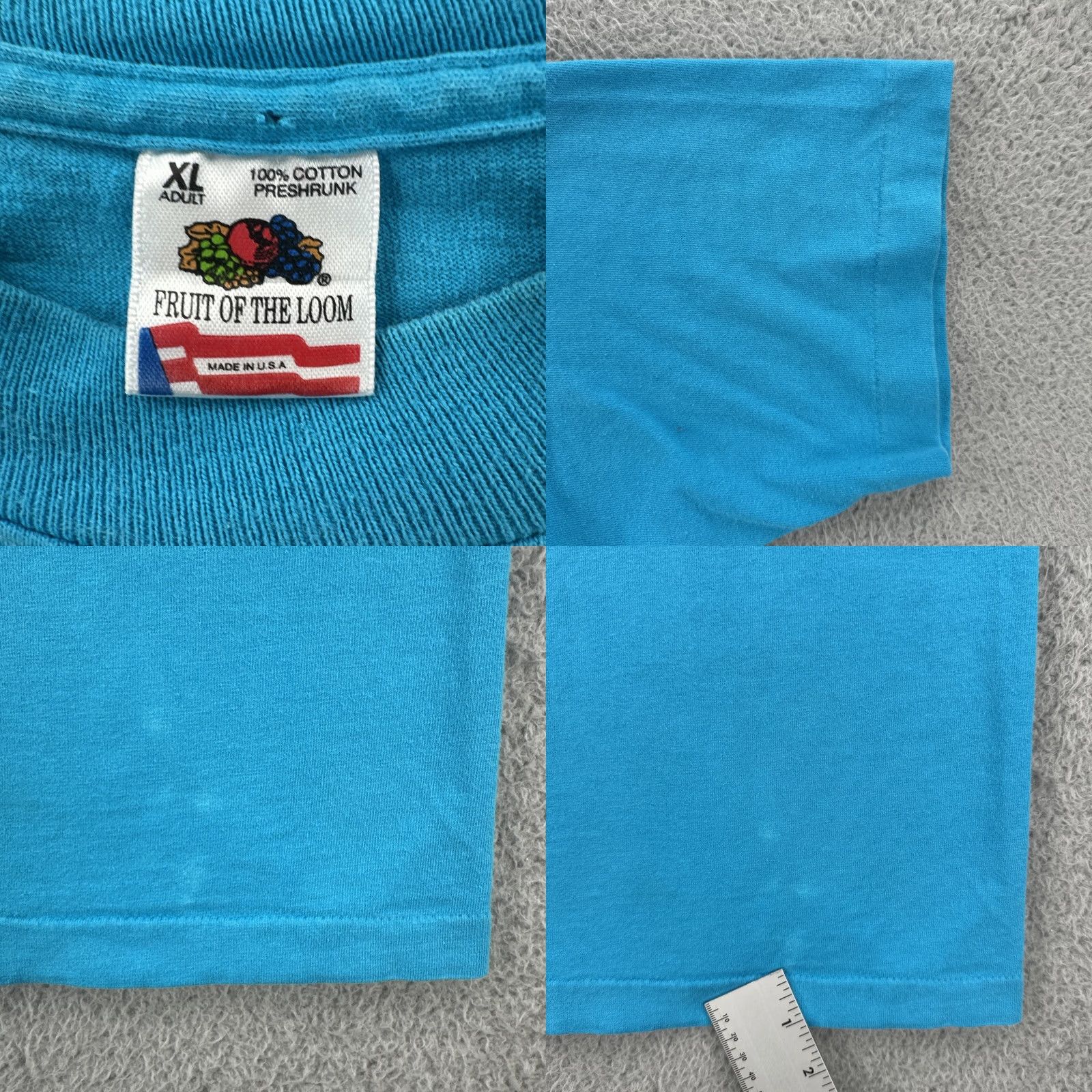 Fruit Of The Loom VINTAGE Fruit of the Loom XL Crew Neck T-Shirt Mens USA 1993 SAAB Convention Blue Size US XL / EU 56 / 4 - 8 Thumbnail