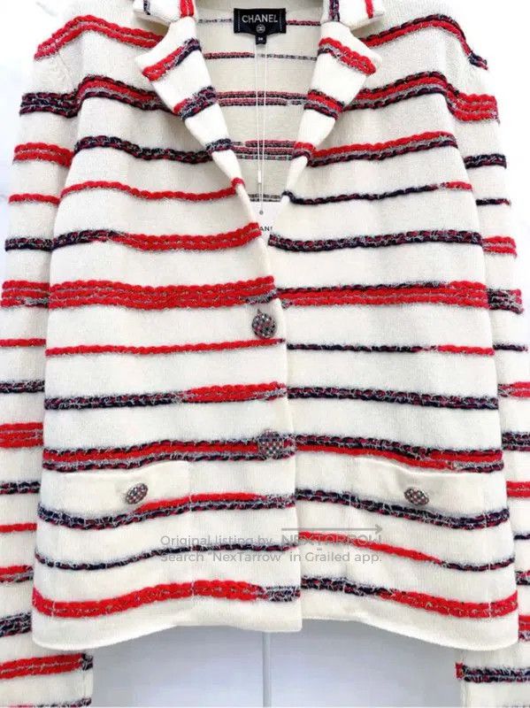 Chanel Chanel Multicolor Cotton Blend Long Sleeve Sweater . Size S / US 4 / IT 40 - 3 Thumbnail