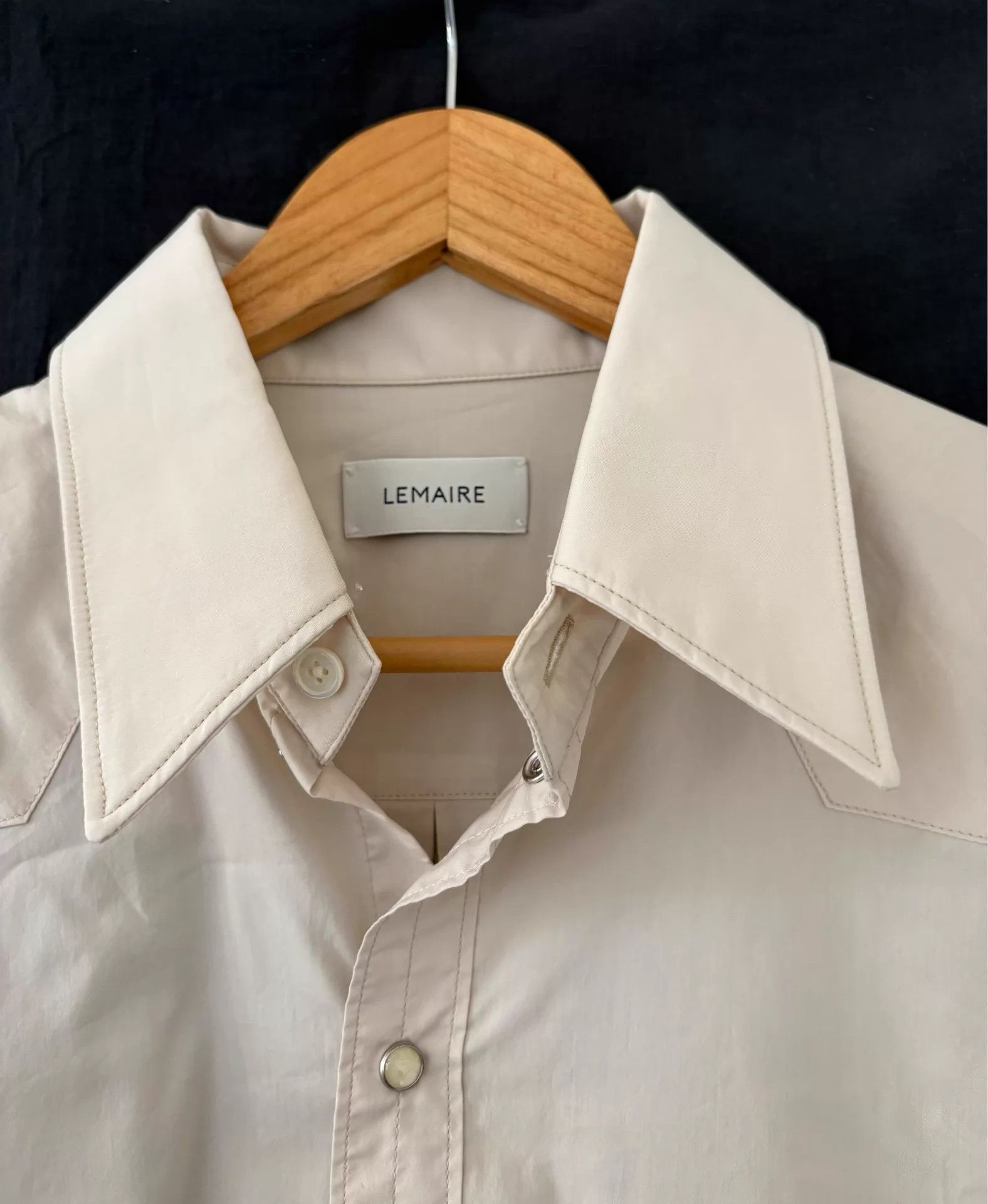 Lemaire Lemaire 22ss Men's Beige Western Shirt Size US S / EU 44-46 / 1 - 3 Thumbnail