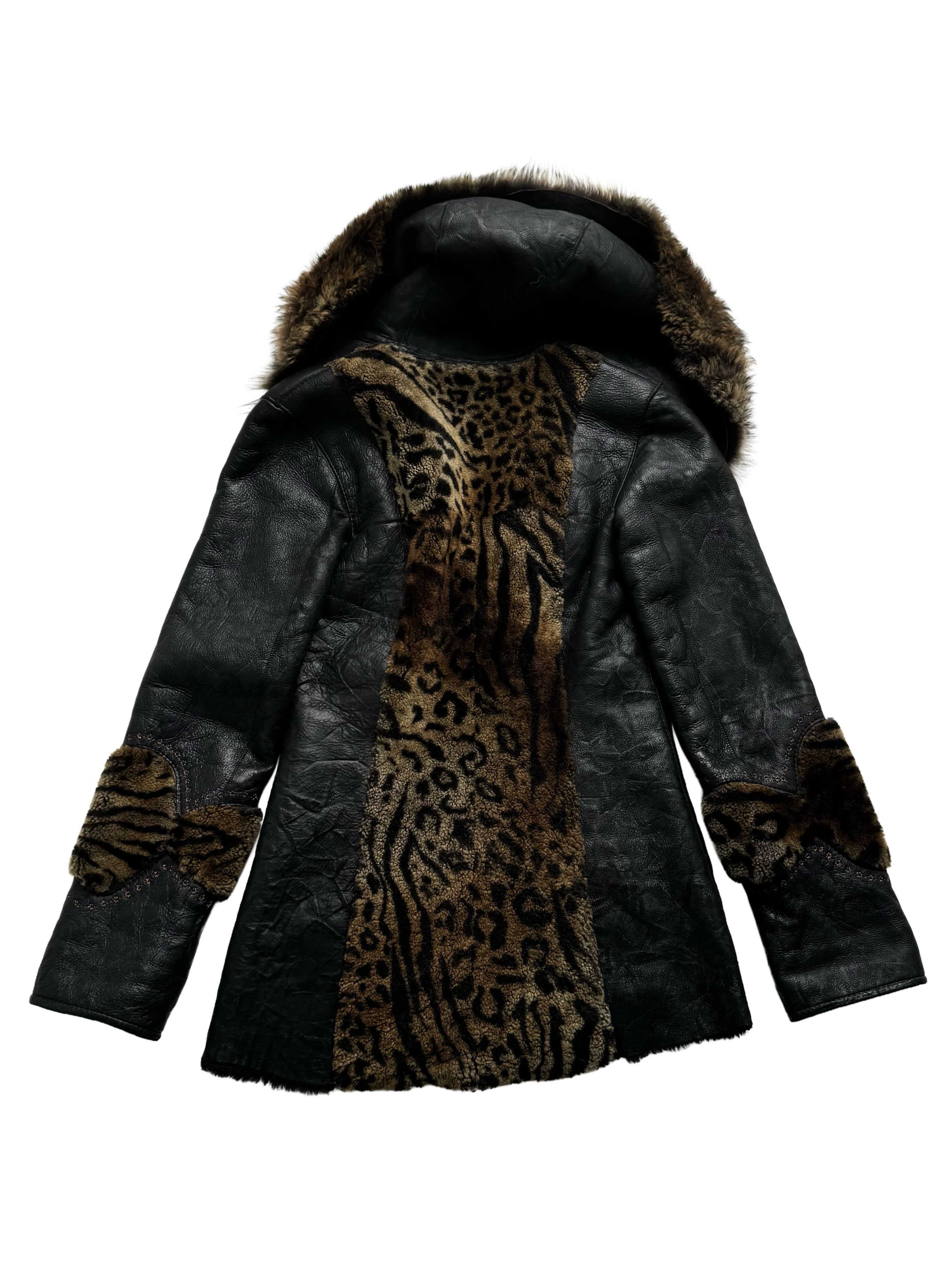 Vintage Vintage Real Sheepskin Hooded Coat Size M / US 6-8 / IT 42-44 - 14 Thumbnail