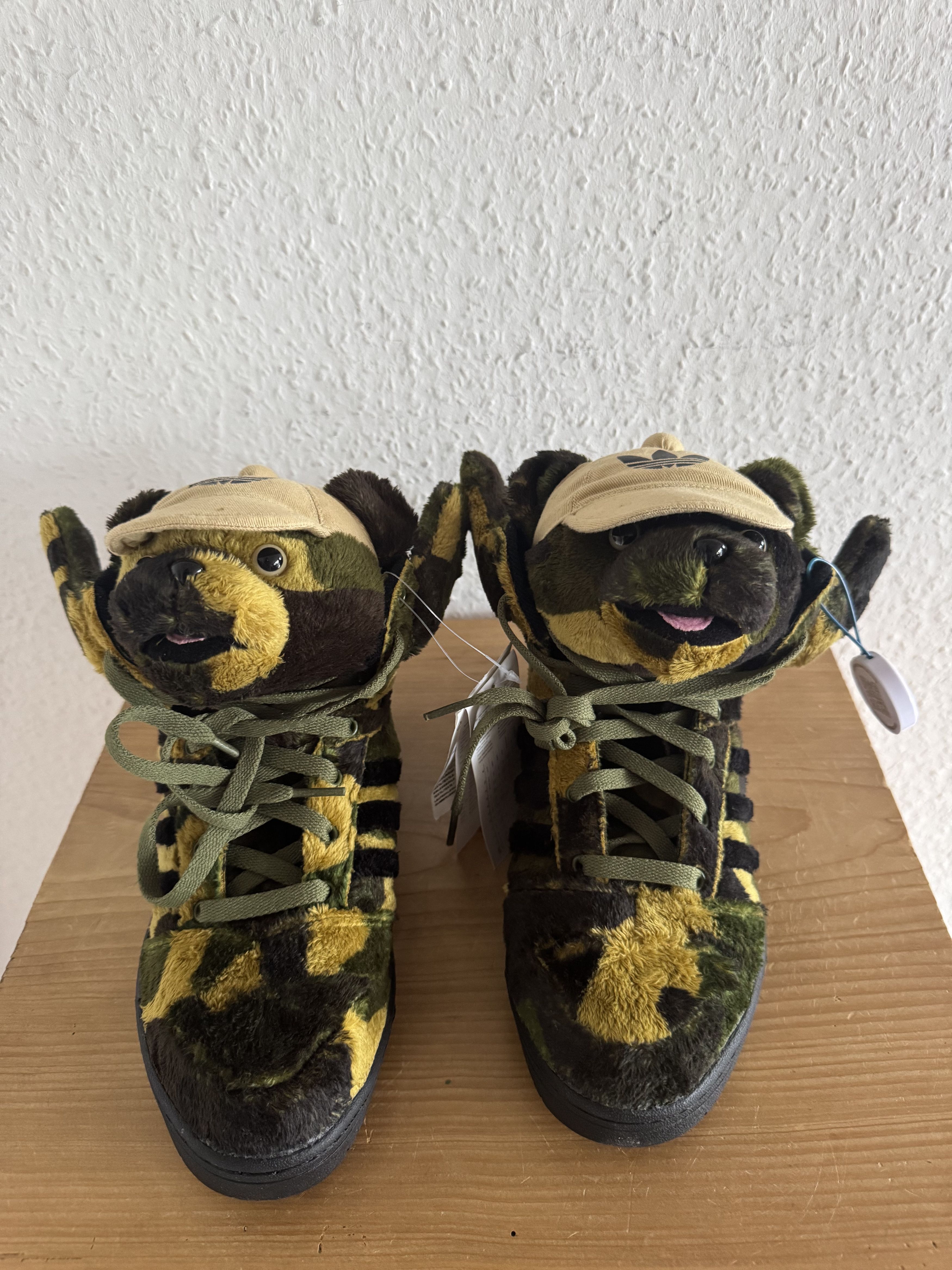Adidas × Jeremy Scott JS Camo Teddy Bear Sneakers Size US 6.5 / EU 39-40 - 1 Thumbnail