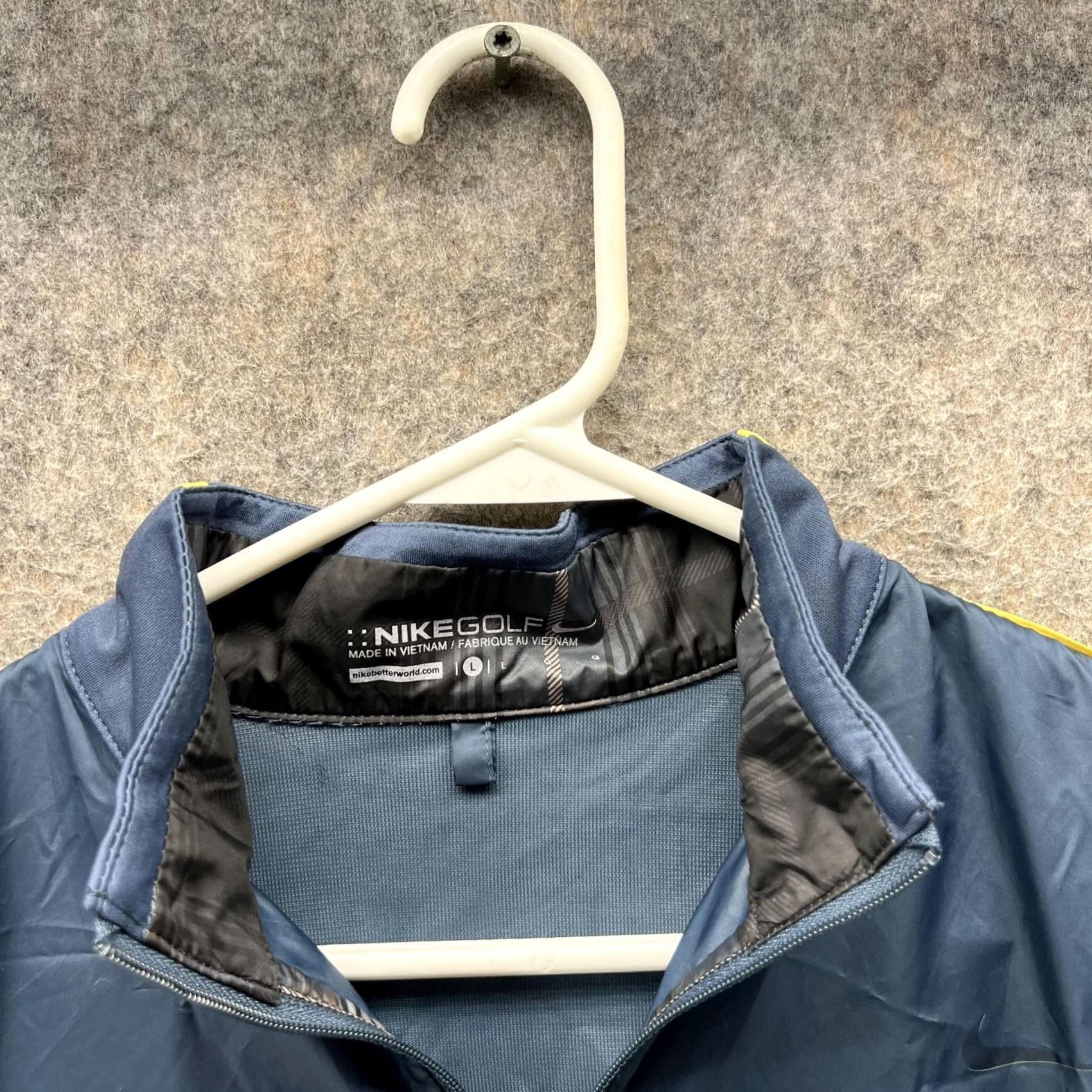 Nike Nike Jacket Men Large Adult Blue Half Zip Polyester Golf Bomber Swoosh Track Vtg Size US L / EU 52-54 / 3 - 4 Thumbnail