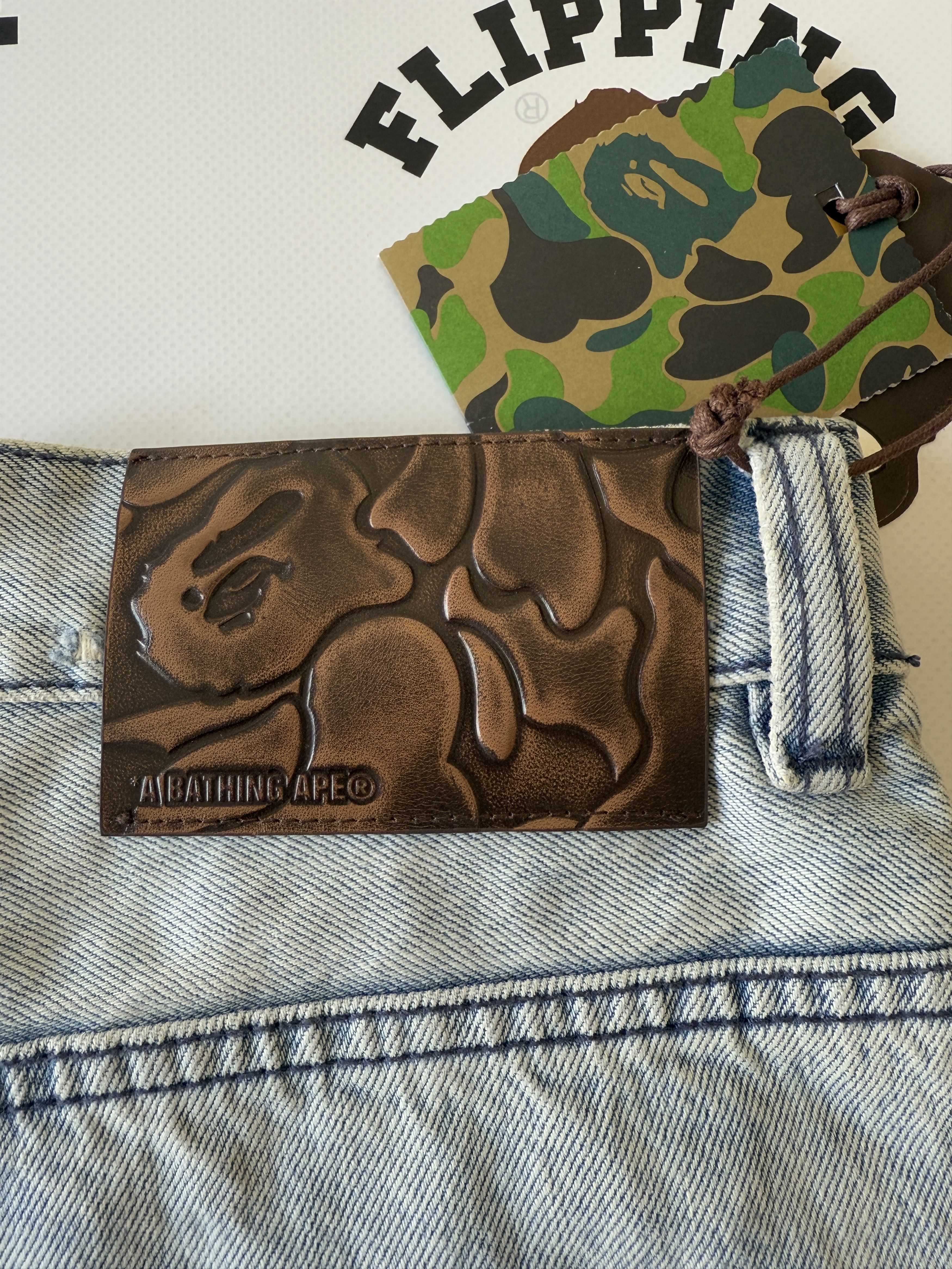 Bape BAPE DESTROYED STA RELAXED FIT 13OZ DEMIN SHORTS Size US 34 / EU 50 - 8 Thumbnail