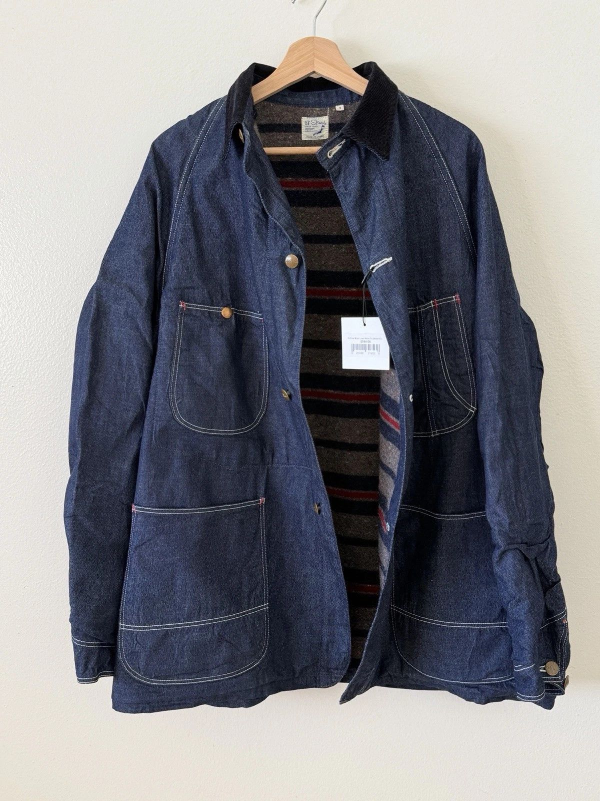 Orslow OrSlow Wool Liner Relax Fit Denim Coverall (One Wash) Size US L / EU 52-54 / 3 - 6 Thumbnail