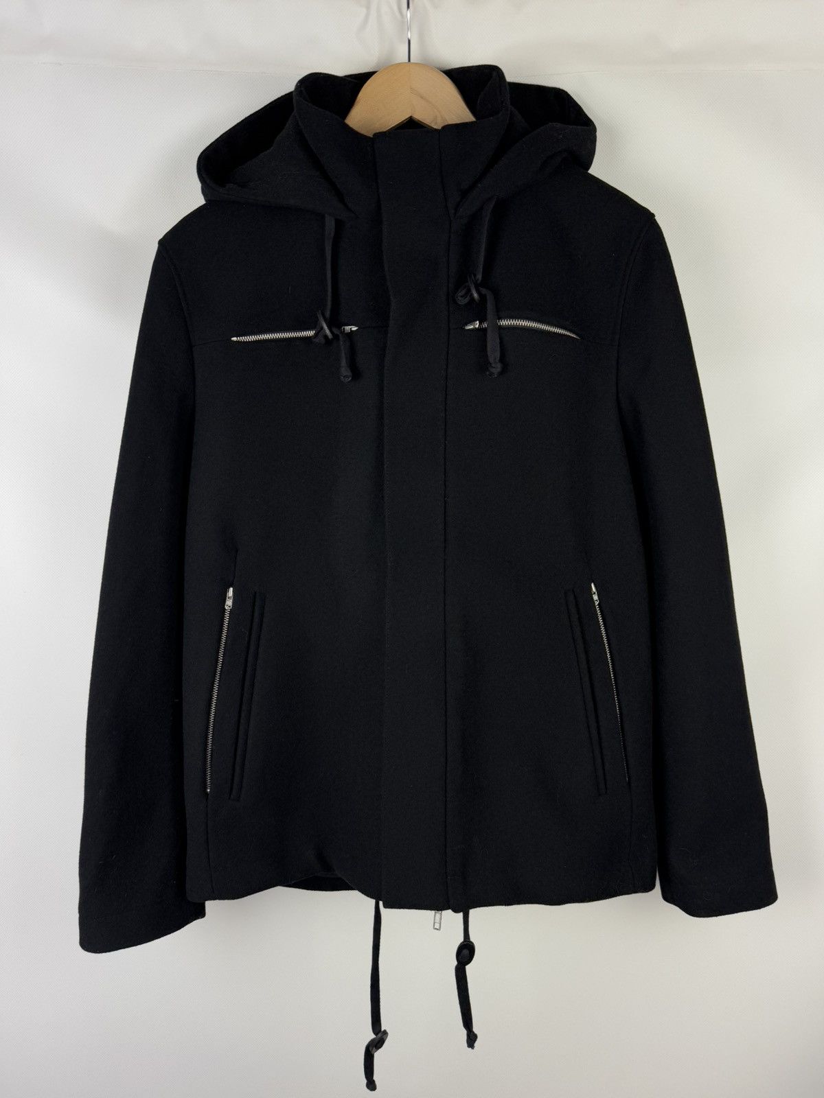 Cos Cos Men’s Wool Hooded Full Zip Jacket Size 50 Size US M / EU 48-50 / 2 - 1 Thumbnail