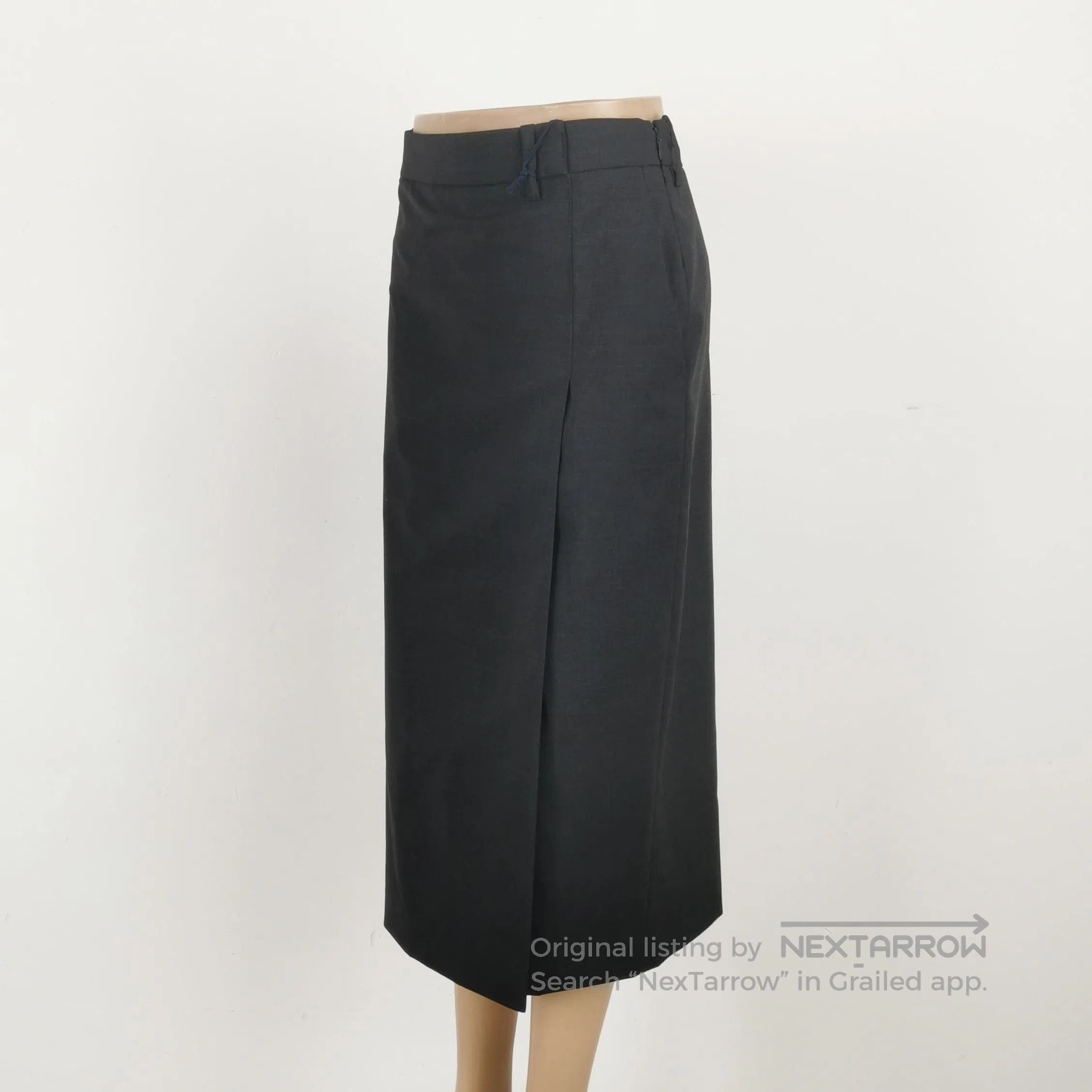 Prada Prada Wool Solid Midi Skirt Size 4. Size 39" - 2 Thumbnail