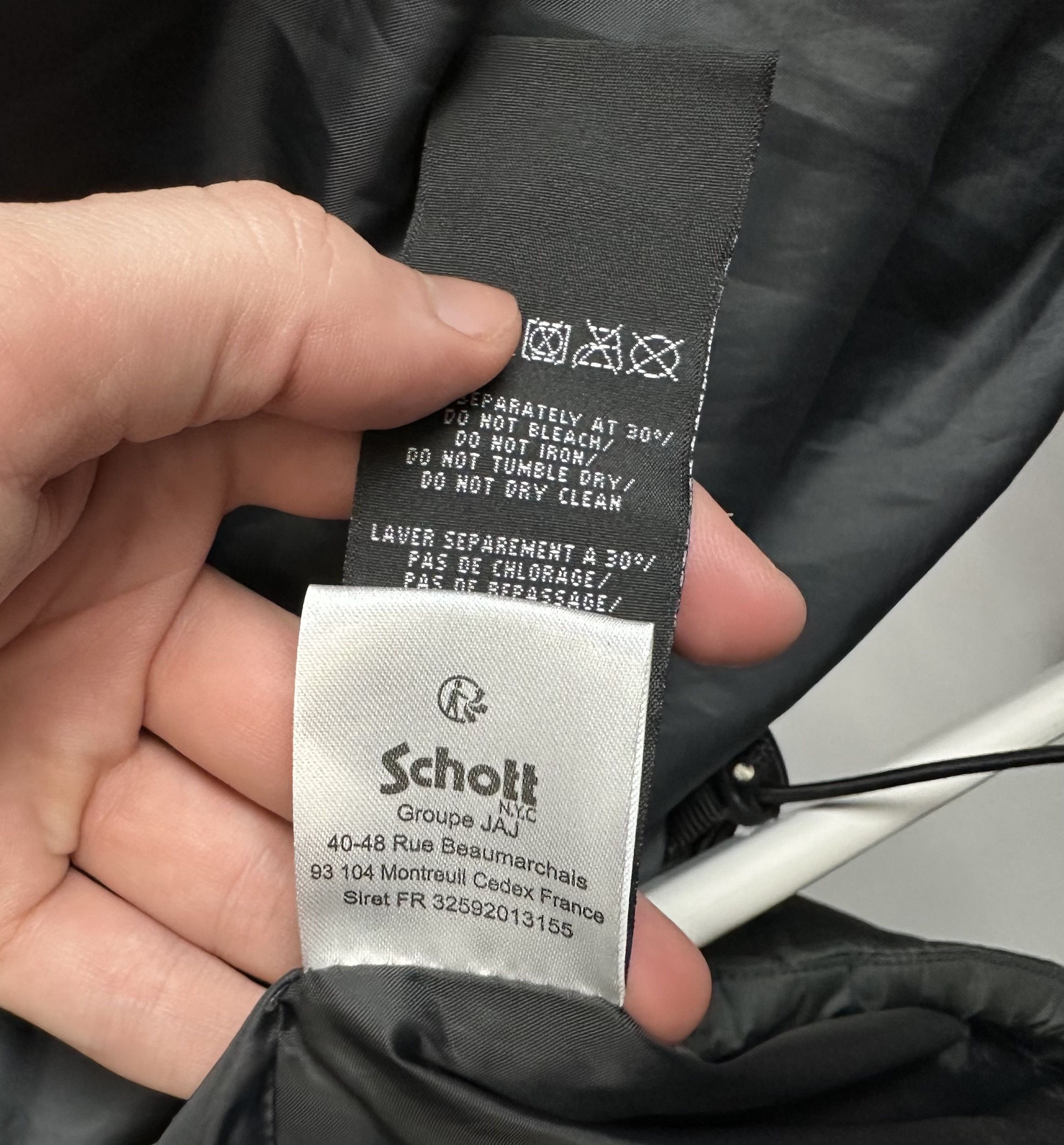 Schott Schott jacket men XL gray black NYC Size US XL / EU 56 / 4 - 13 Thumbnail