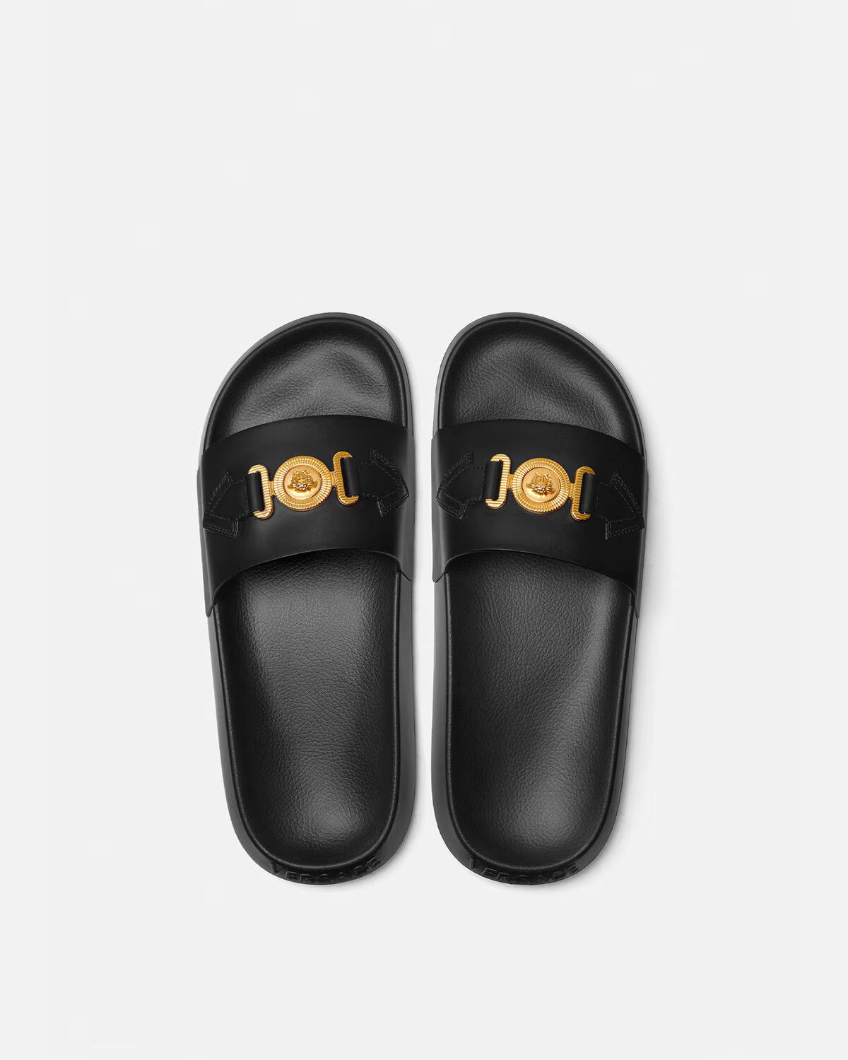Versace o1s22i1n1024 Medusa Biggie Slides in Black Size US 7 / IT 37 - 3 Thumbnail