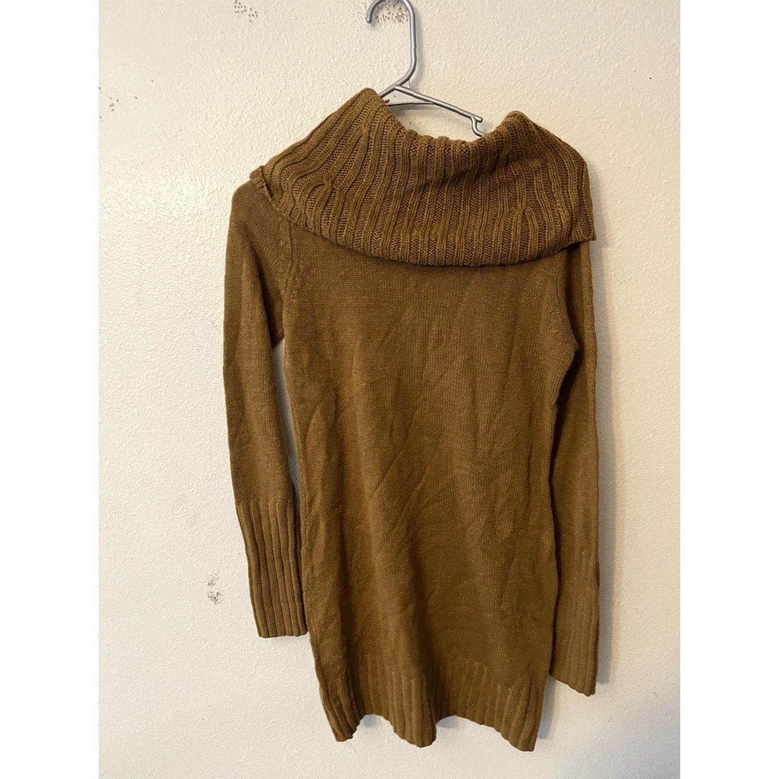 H&M H&M Basics Women's Sweater Turtleneck Knit Long Sleeve Brown S Solid Pullover Women Size S / US 4 / IT 40 - 2 Thumbnail
