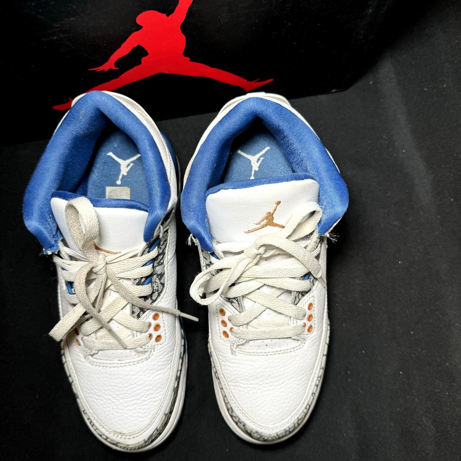 Jordan Brand × Nike Size 5 Air Jordan 3 Retro GS Washington Wizards Men's Shoes Size US 5 / EU 37 - 4 Thumbnail