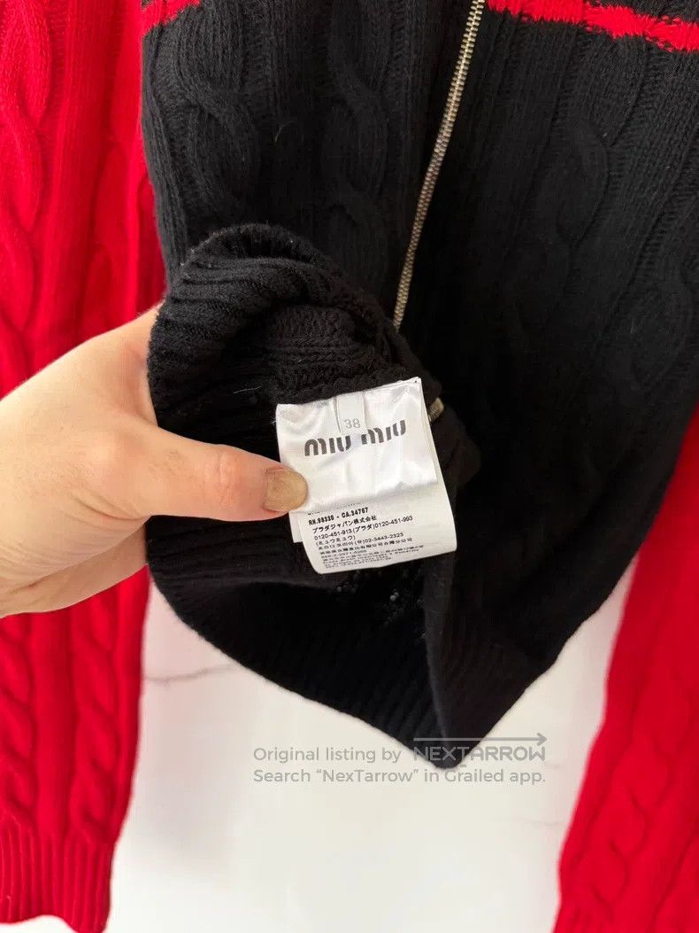 Miu Miu Miu Miu Black and red coat Size XS / US 0-2 / IT 36-38 - 4 Thumbnail