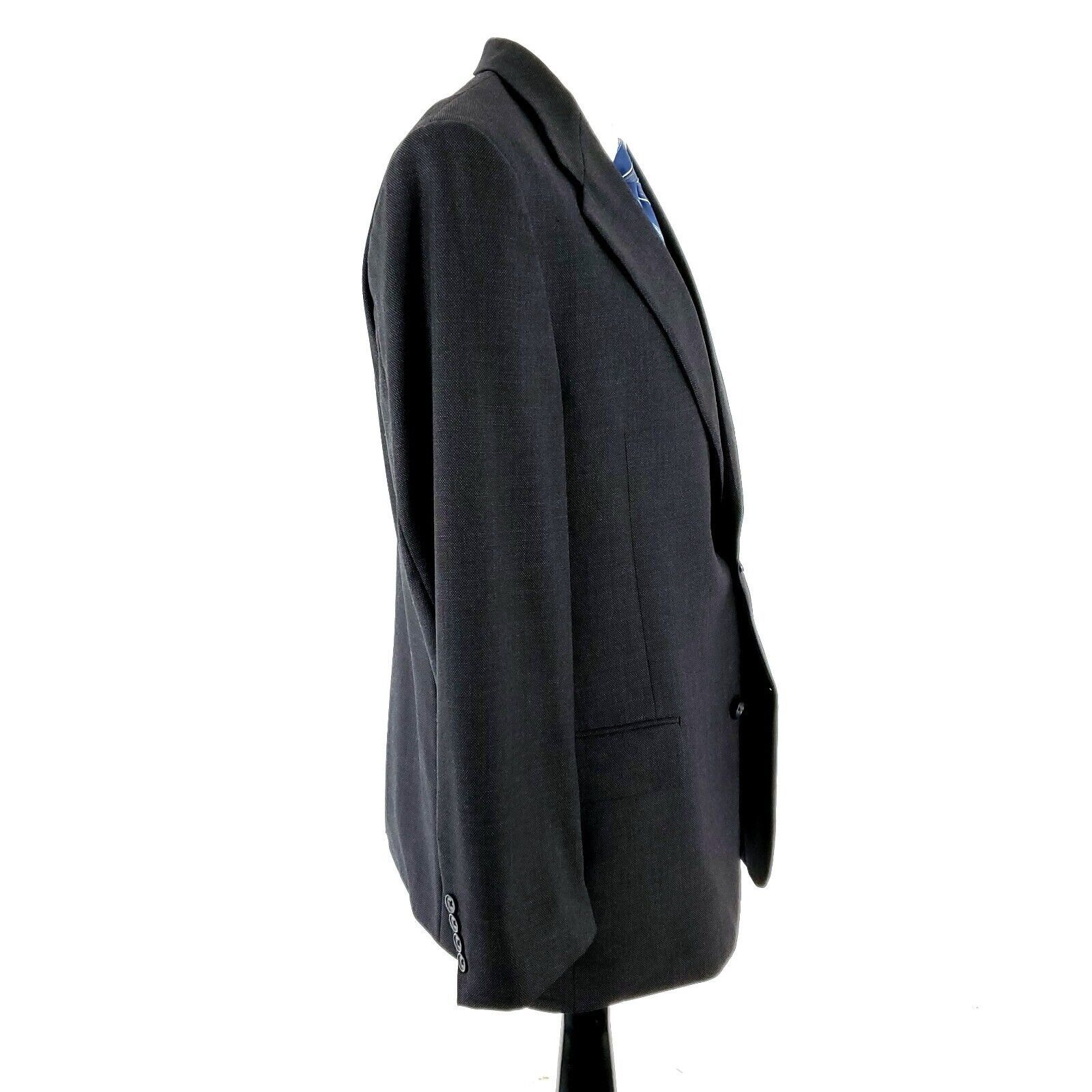 Hart Schaffner Marx Hart Schaffner Marx Nordstrom Wool Blazer 40R Gray Birdseye Size 40R - 6 Thumbnail