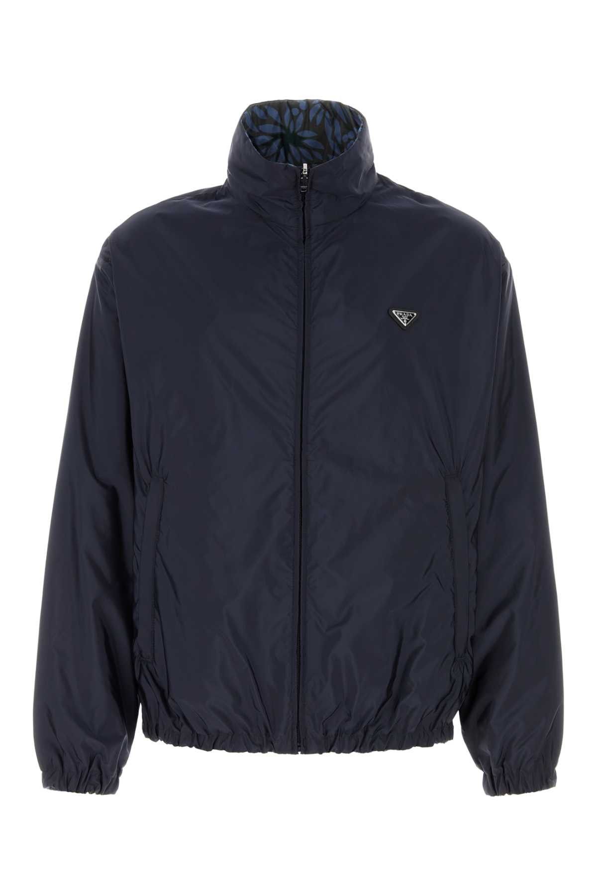 Navy Blue Re-Nylon Reversible Jacket