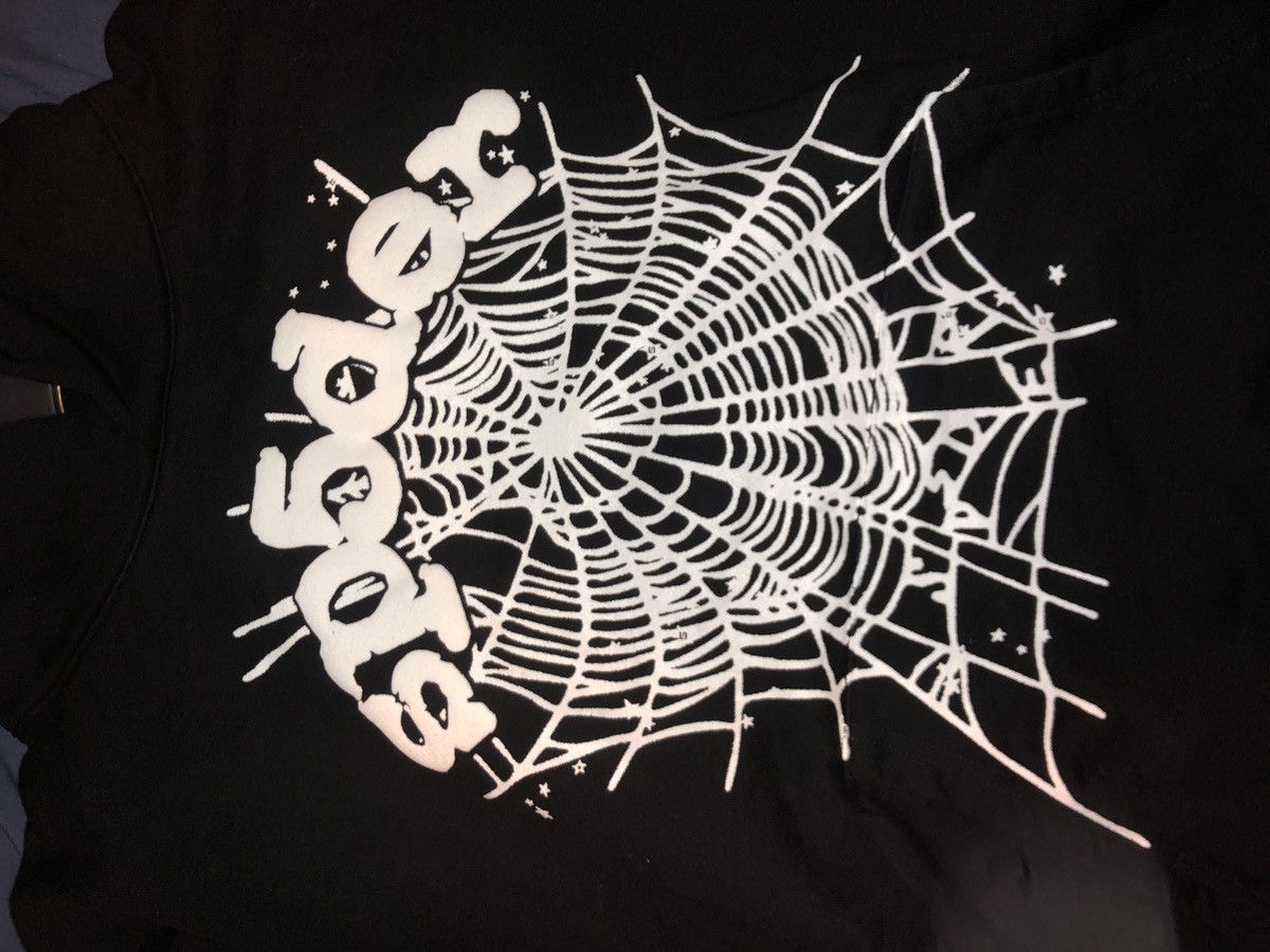 Sp5der Og Web BLACK HOODIE Size US XL / EU 56 / 4 - 1 Thumbnail