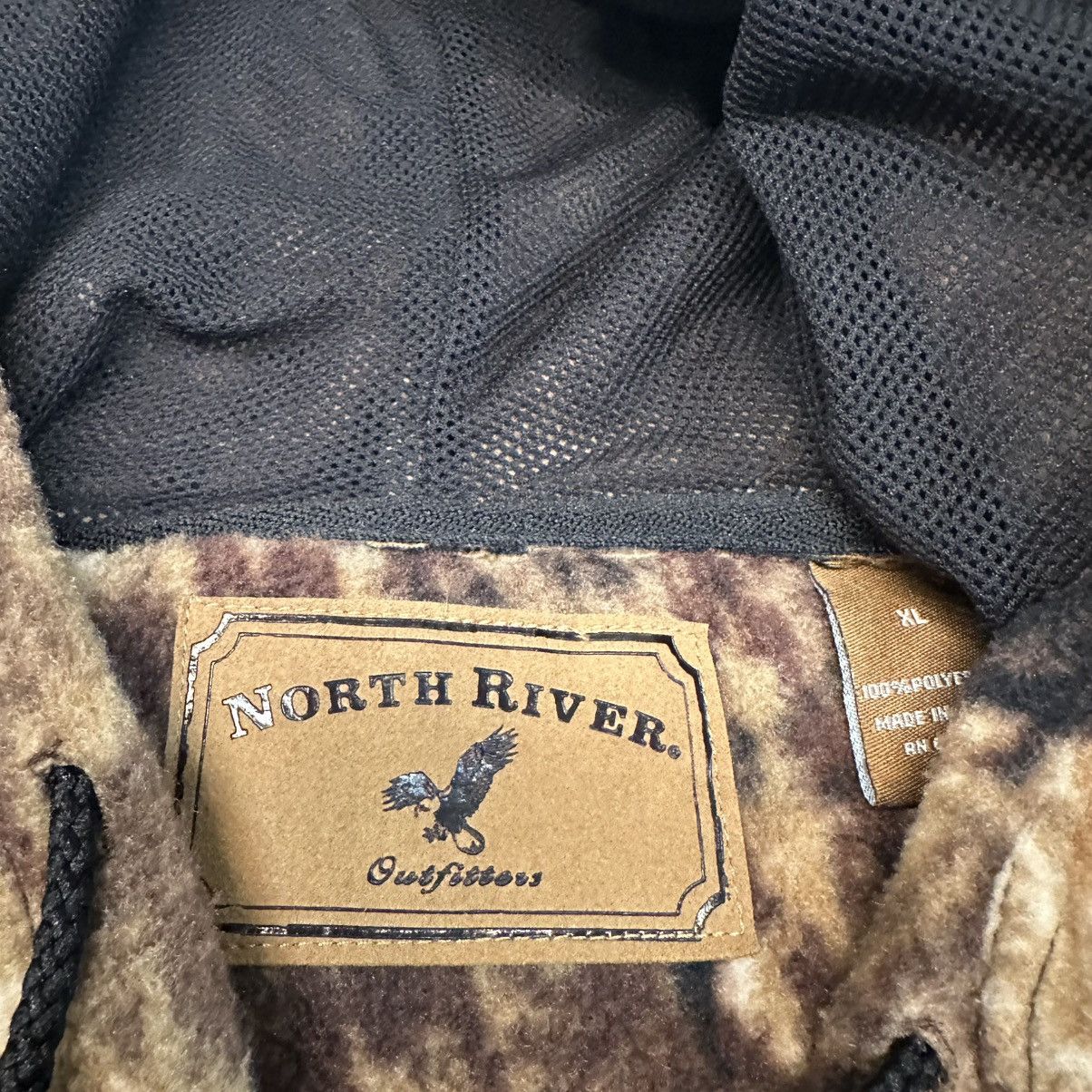 North River Outfitters × Vintage Vintage 90s North River Outfitters Camo Fleece Jacket XL Size US XL / EU 56 / 4 - 3 Thumbnail