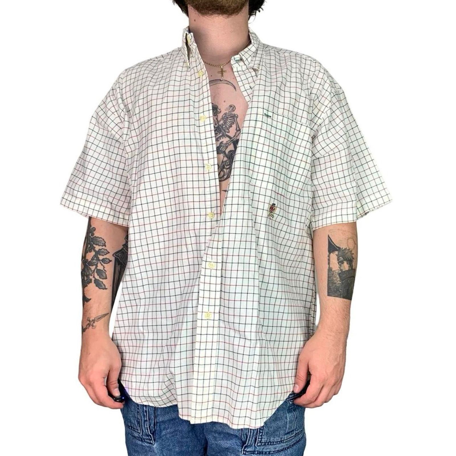 Tommy Hilfiger × Vintage Vintage 90s Tommy Hilfiger Striped Button Up Shirt Size US L / EU 52-54 / 3 - 2 Thumbnail