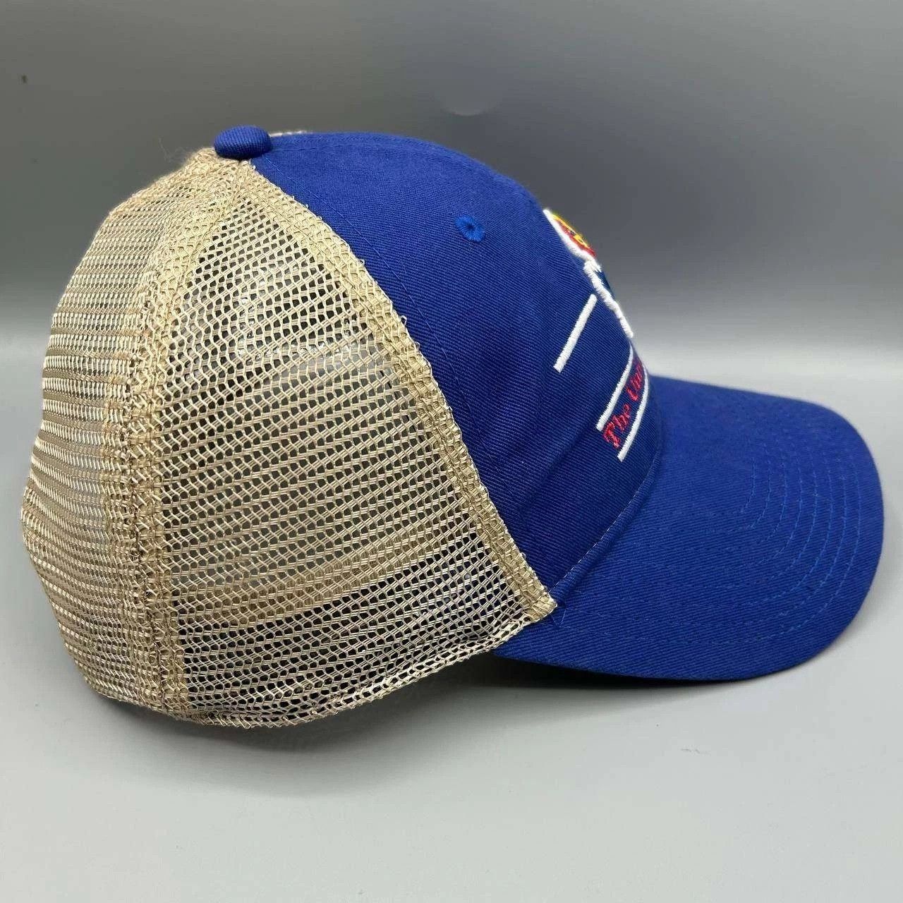 The Game Vintage Kansas Jayhawks Trucker Hat Men NCAA Snap Back Cap Size ONE SIZE - 6 Thumbnail