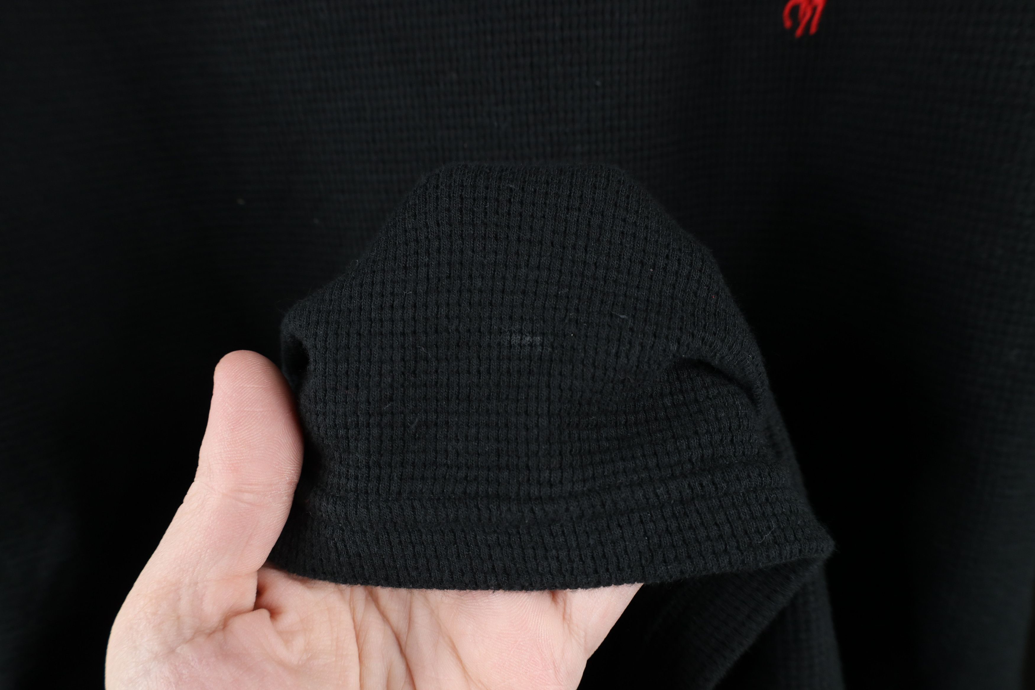 Ralph Lauren Vintage Ralph Lauren Waffle Knit Long Sleeve T-Shirt Black Size US XXL / EU 58 / 5 - 6 Thumbnail