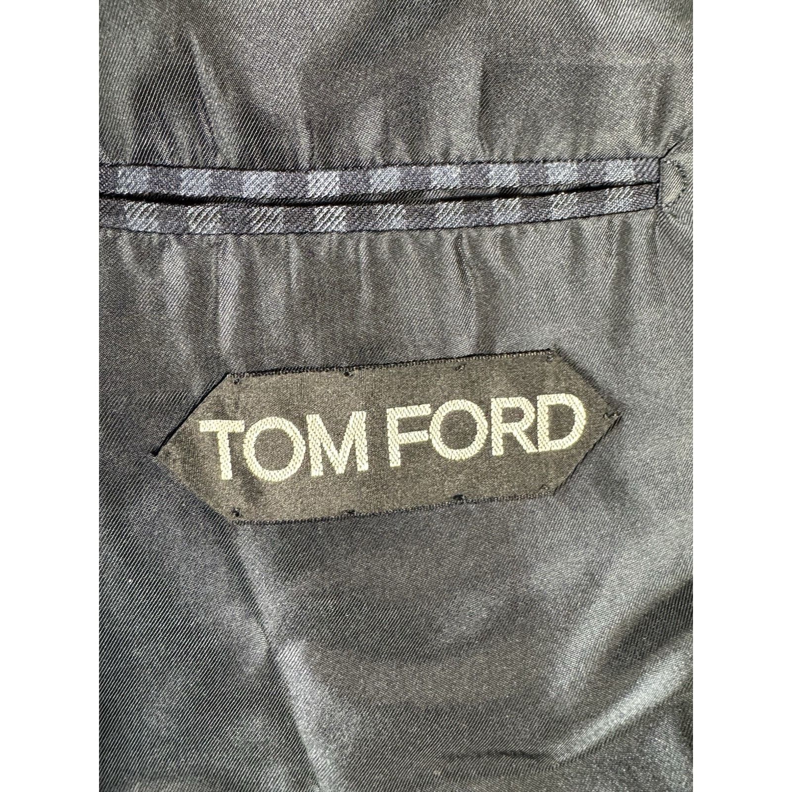Tom Ford Tom Ford Blue Plaid Peak Lapel Suit 48 38R US O'Connor 34x27 Size 38R - 12 Thumbnail