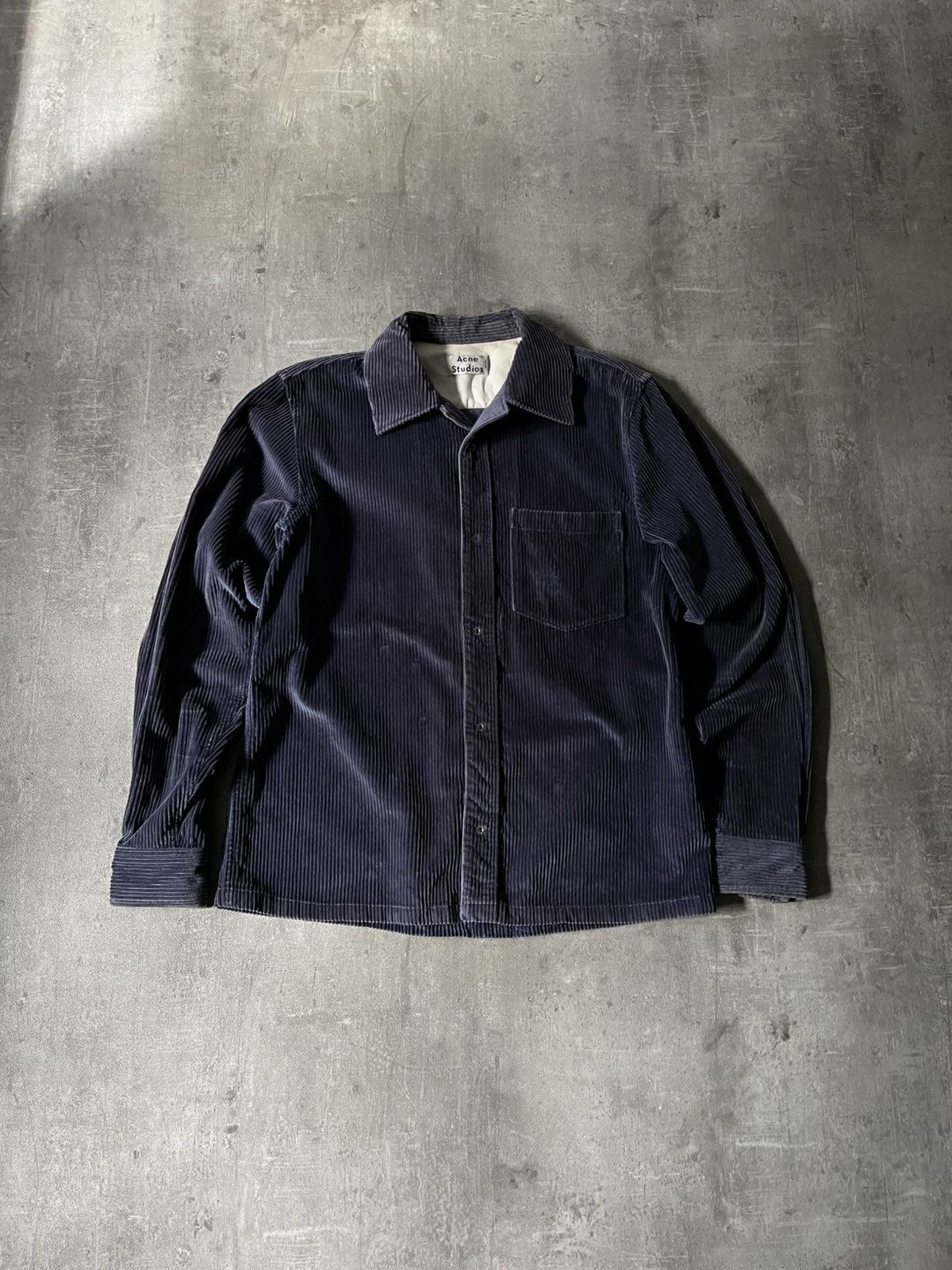 Acne Studios Acne Studios corduroy navy light jacket shirt Size US M / EU 48-50 / 2 - 1 Thumbnail