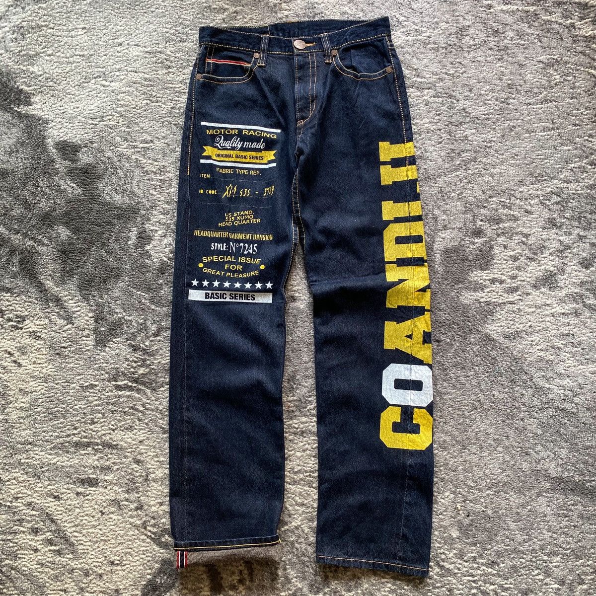 Vintage CO&LU selvedge motocycle denim