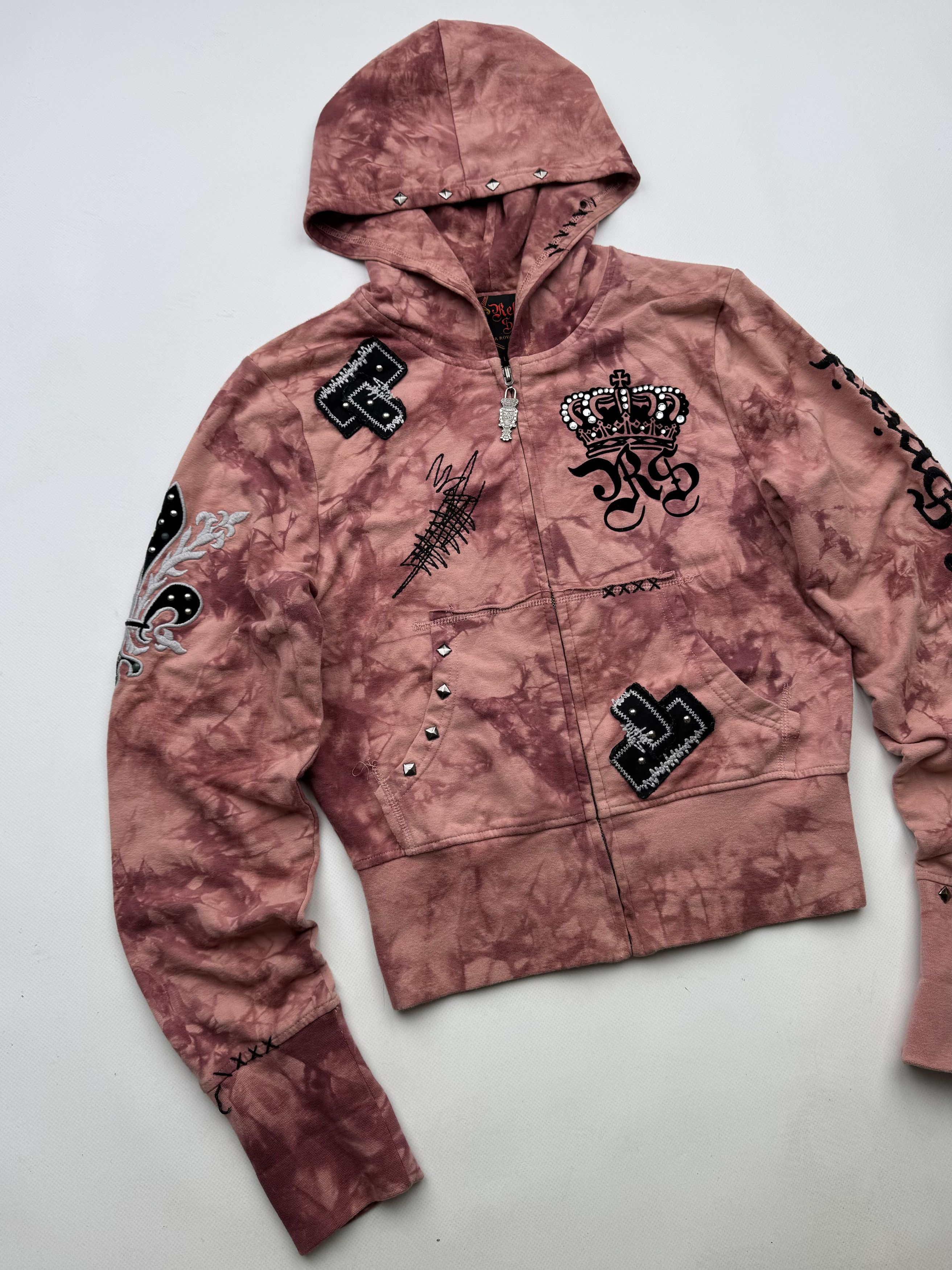 Vintage 90's Cropped Hoodie B58(V442)E2 Size L / US 10 / IT 46 - 2 Thumbnail