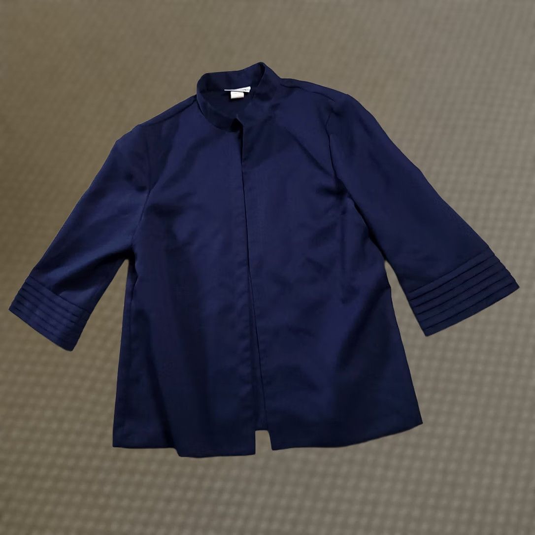 Blair Blair Blazer Women's 16 Blue Open Front 100% Polyester Blazer, Blazer, Blair Blazer, 90s, Business, Workwear, Vintage Blair, Military? Size XXL / US 16-18 / IT 52-54 - 1 Thumbnail