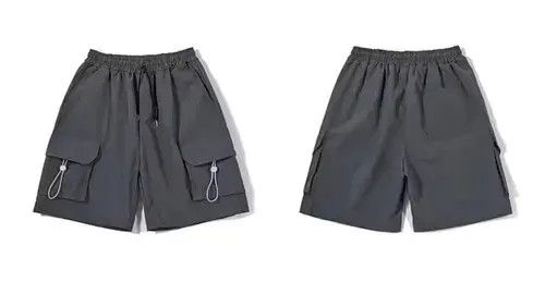 Jean 21SS Indigo Union Japan Grey Worker Cargo Shorts Size US 32 / EU 48 - 2 Thumbnail