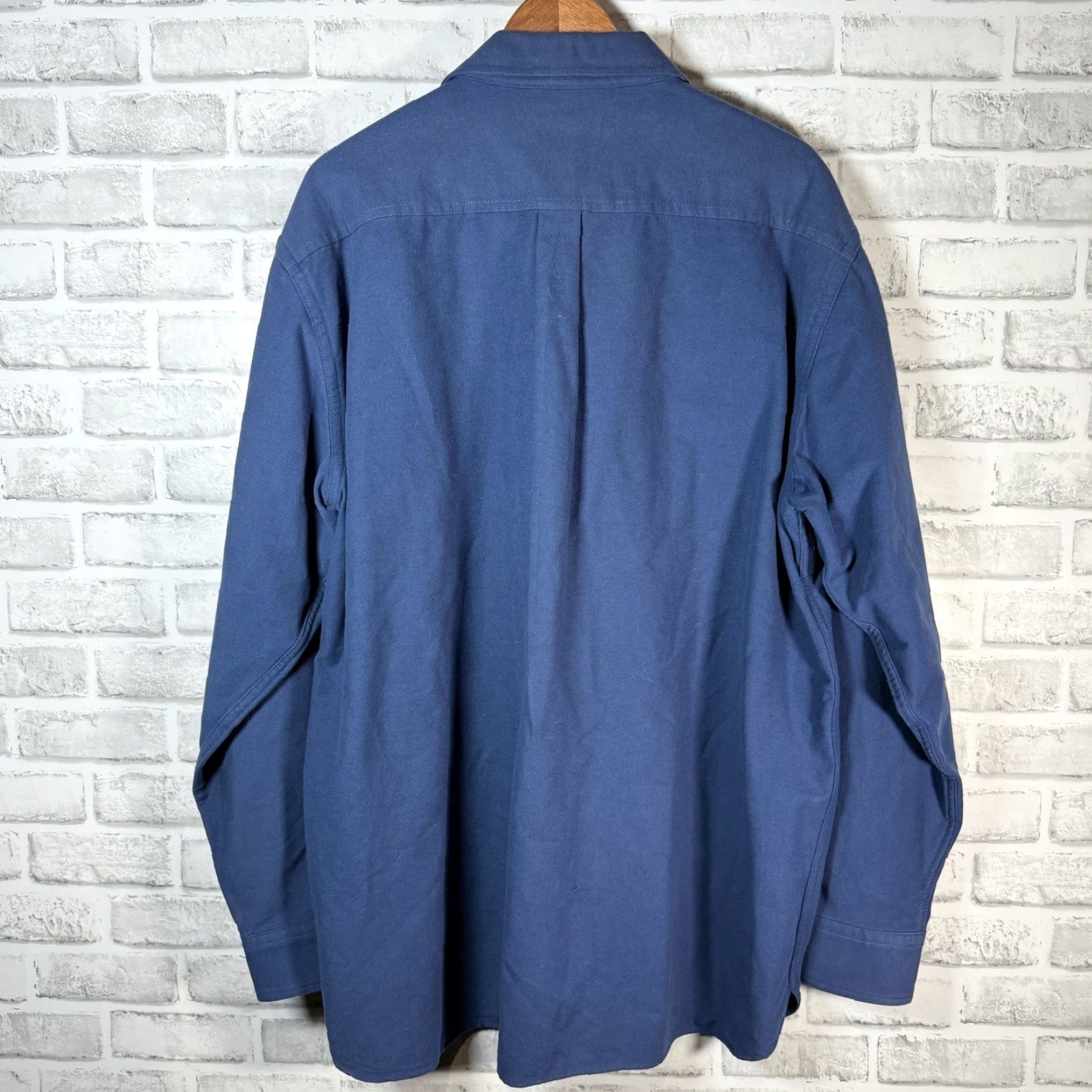 Vintage VINTAGE L.L.Bean Button-Down Shirt Men XL Blue Chambray 100% Cotton Long Sleeve Flannel Shirt Mens XL Size US XL / EU 56 / 4 - 5 Thumbnail