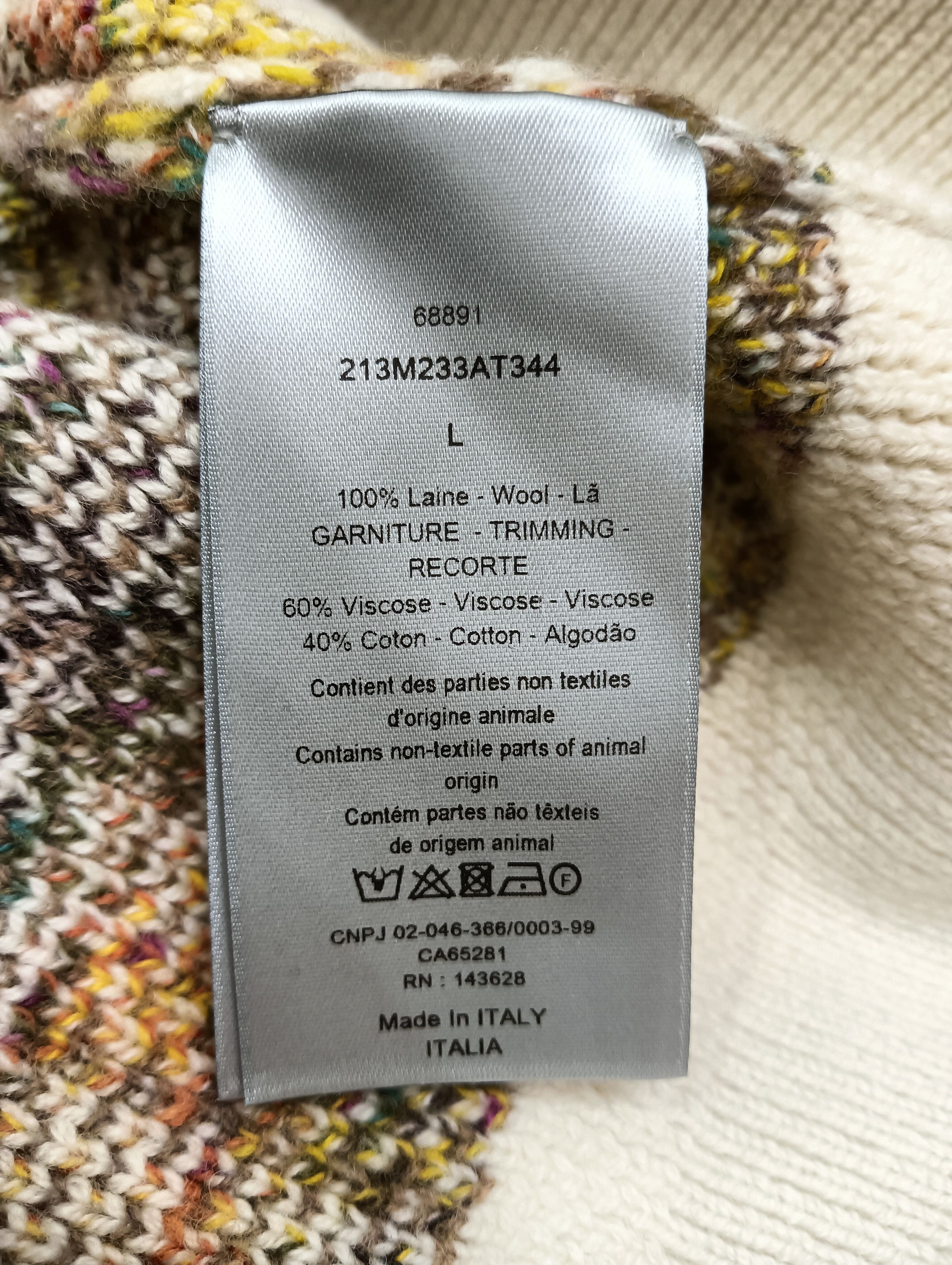 Dior Oblique Wool Jacquard Cardigan Size US L / EU 52-54 / 3 - 6 Thumbnail