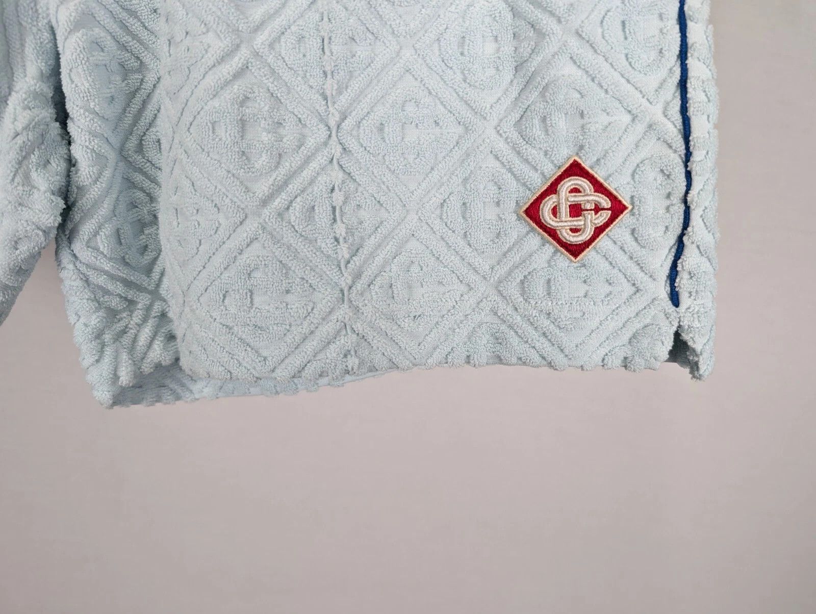Casablanca o1rshd1 DUP / Towelling Monogram Shorts in Light Blue Size US 30 / EU 46 - 9 Thumbnail