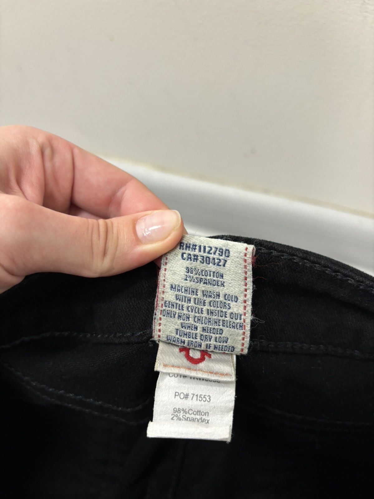 True Religion Vintage True Religion Y2K Women’s Ripped Black Skinny Jeans Size 27" / US 4 / IT 40 - 12 Thumbnail