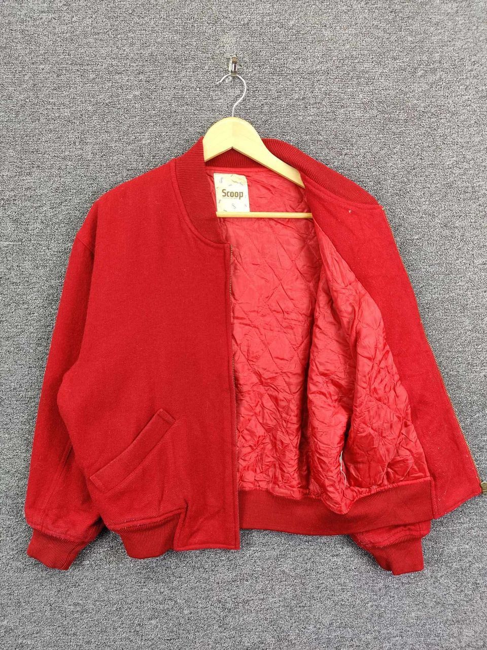 Japanese Brand Vintage Scoop Embroidery Wool Varsity Jacket Size US M / EU 48-50 / 2 - 8 Thumbnail
