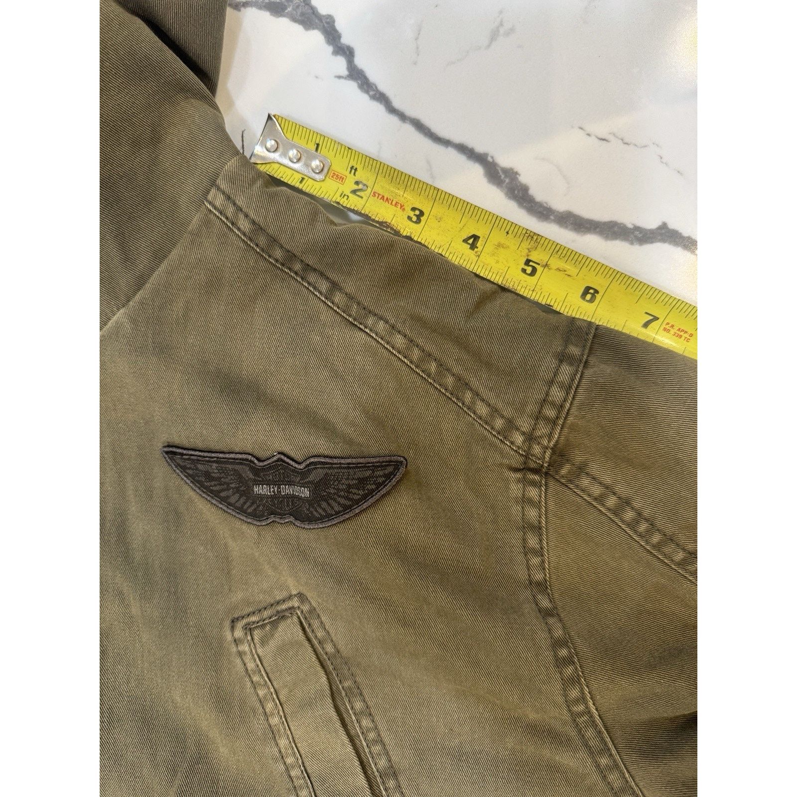 Harley Davidson Harley-Davidson Men Hooded Jacket Zip Green Motorcycle Patch Size US XL / EU 56 / 4 - 8 Thumbnail