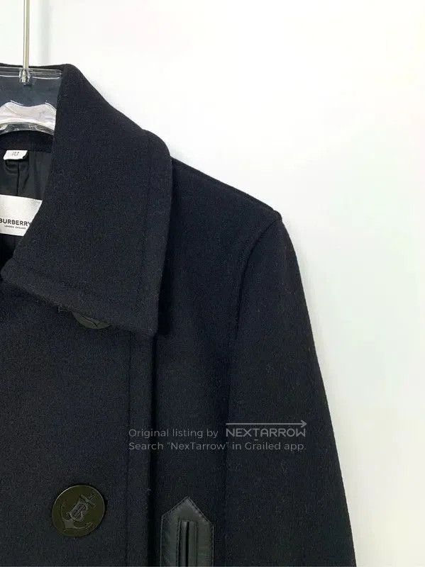 Burberry Burberry Black Wool Peacoat for Men. Size US S / EU 44-46 / 1 - 3 Thumbnail