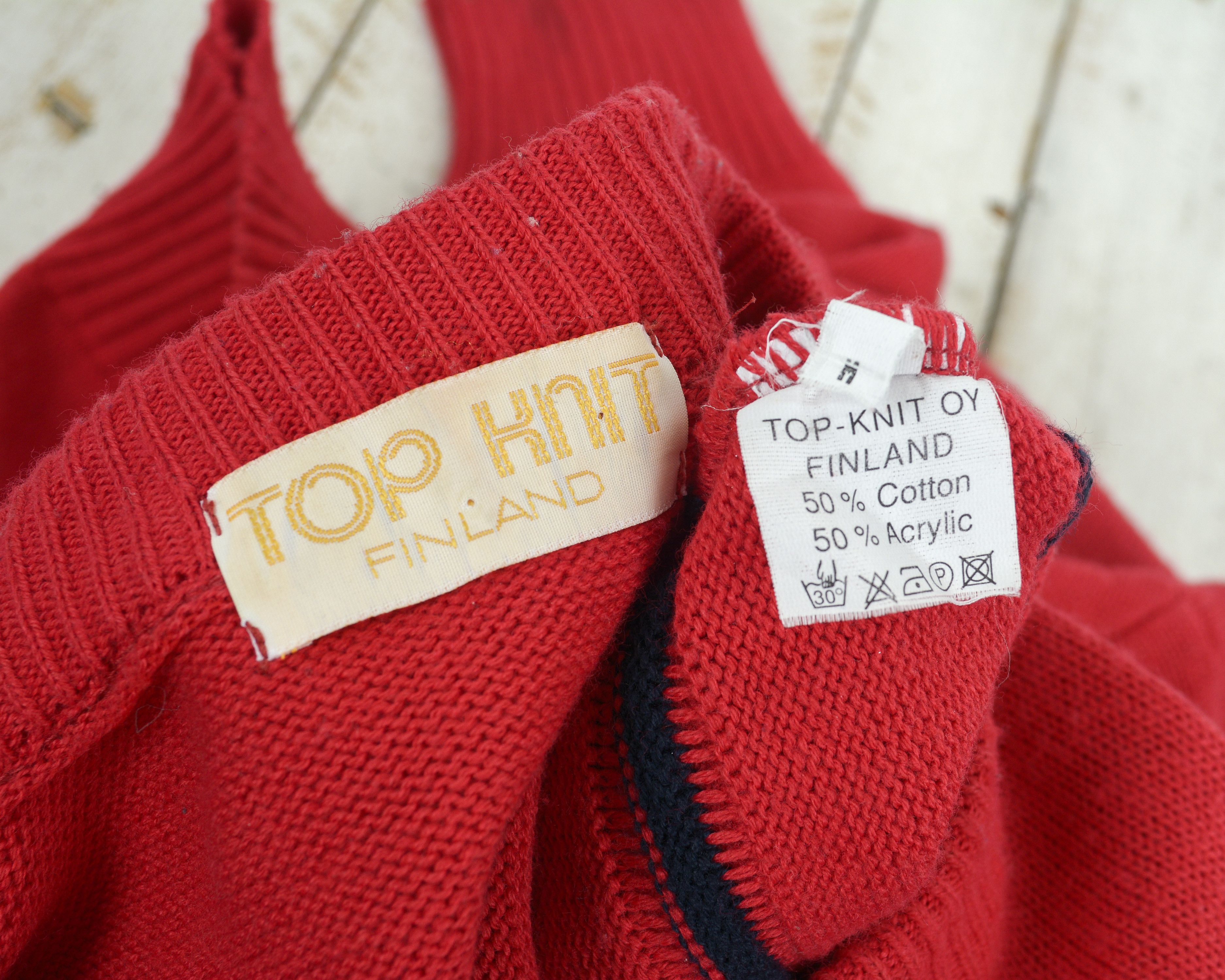 Vintage TOP KNIT FINLAND M Crew Neck Sweater Pullover Jumper Top Size US M / EU 48-50 / 2 - 8 Thumbnail