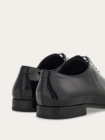 Salvatore Ferragamo os11x0126 Denzel Patent Leather Oxford Shoes in Black Size US 14 / EU 47 - 4 Thumbnail