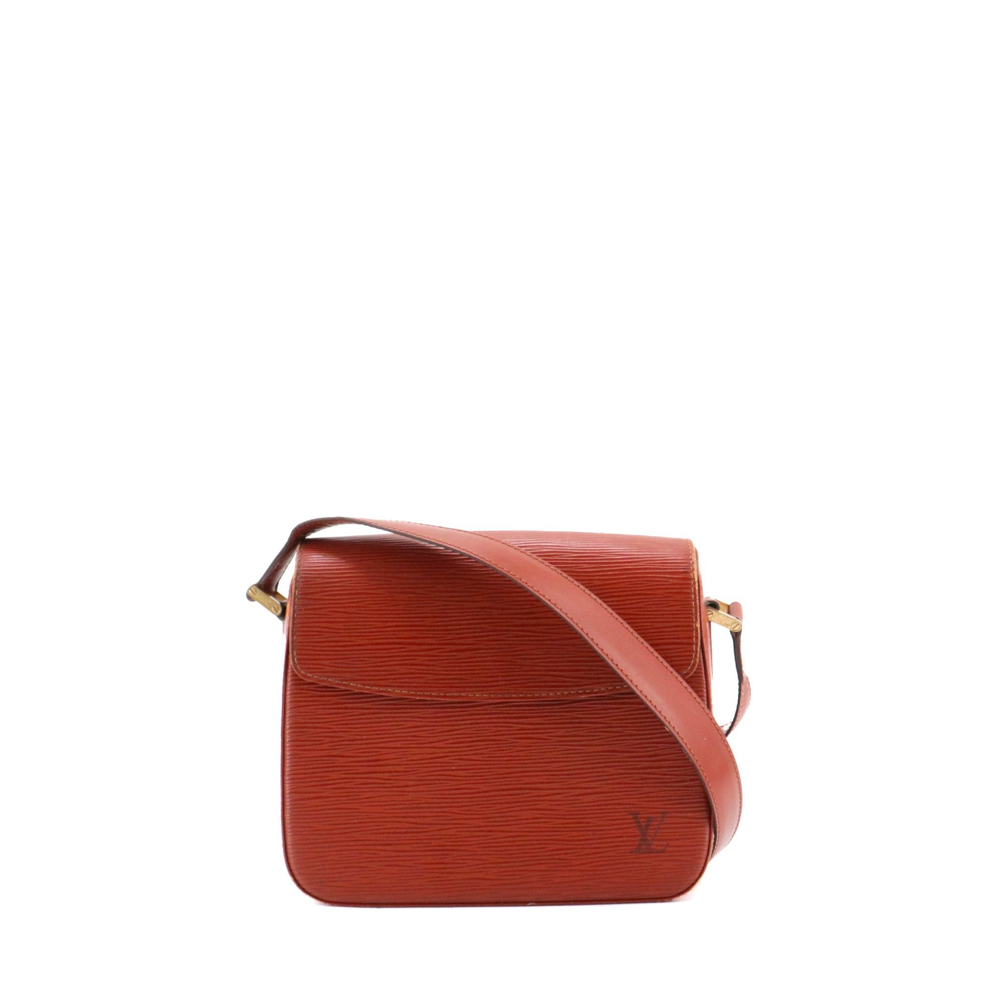LOUIS VUITTON - Vintage Buci Louis Vuitton shoulder bag in terracotta epi leather