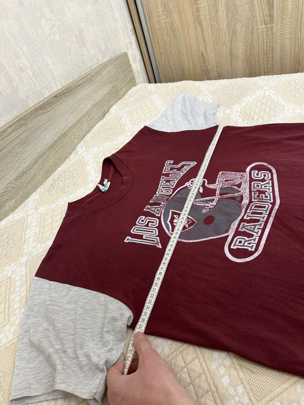 Vintage 🔥 1990s Los Angeles Raiders Vintage NFL T Shirt USA Size US XL / EU 56 / 4 - 8 Thumbnail