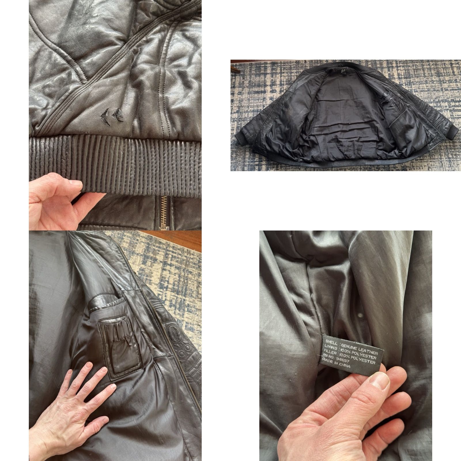 Vintage VINTAGE Max Leather Jacket 6XL Black Lambskin City Hip Hop Mens Vintage 90s Size US XXL / EU 58 / 5 - 10 Thumbnail