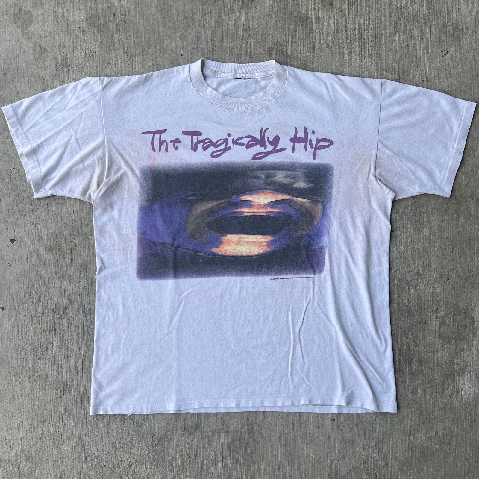 Vintage the tragically hip band music tour graphic t shirt