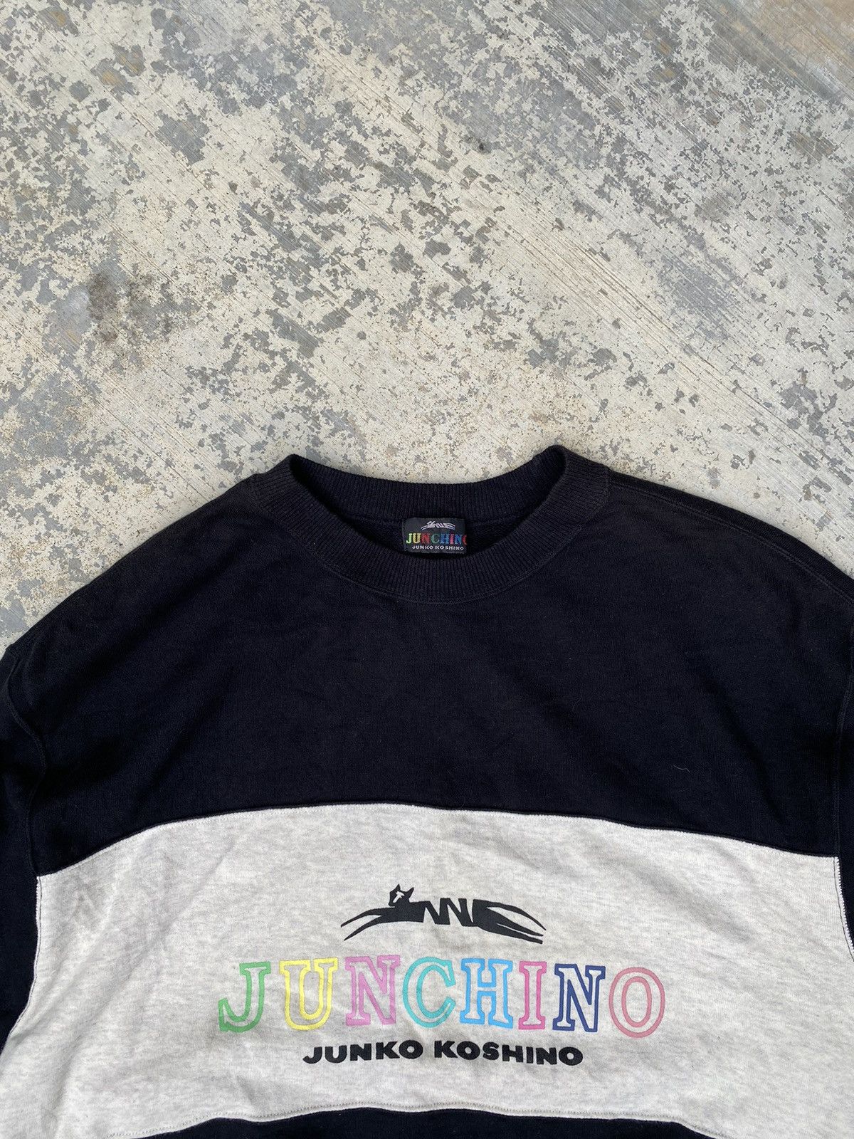 Japanese Brand JUNCHINO Junko koshino spellout crewneck sweater Size US M / EU 48-50 / 2 - 3 Thumbnail