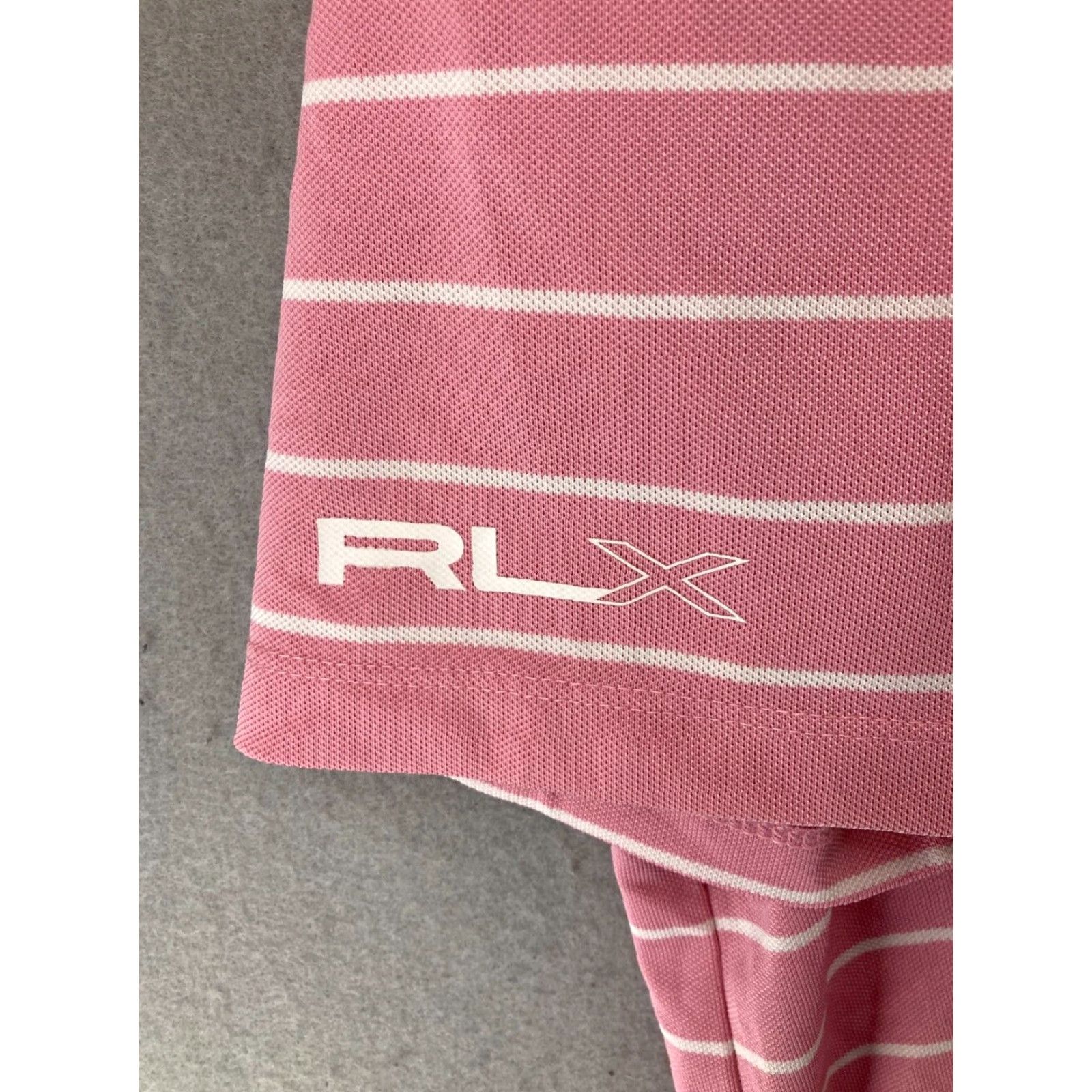 RLX Ralph Lauren VINTAGE RLX Ralph Lauren Polo Mens XL Pink Stripes Golf Size US XL / EU 56 / 4 - 5 Thumbnail