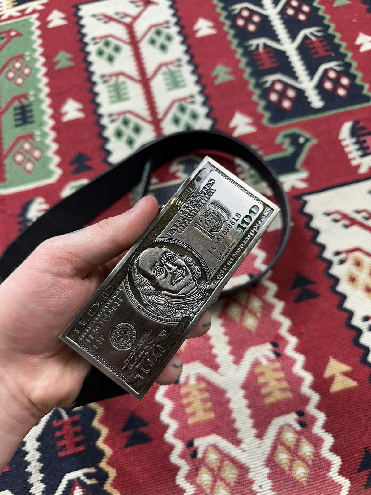 Vintage RARE Vintage Humor 100 Dolar Y2K Belt Size ONE SIZE - 2 Thumbnail
