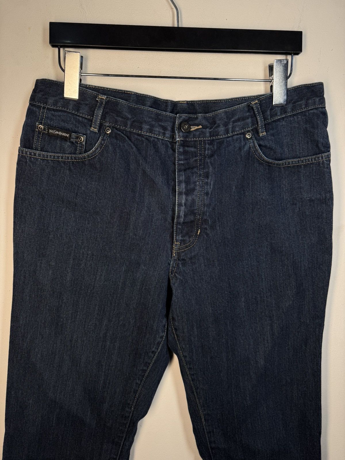 Yves Saint Laurent 34x30 YSL Jeans Denim Pants Indigo Selvedge Vintage Yves Size US 34 / EU 50 - 6 Thumbnail