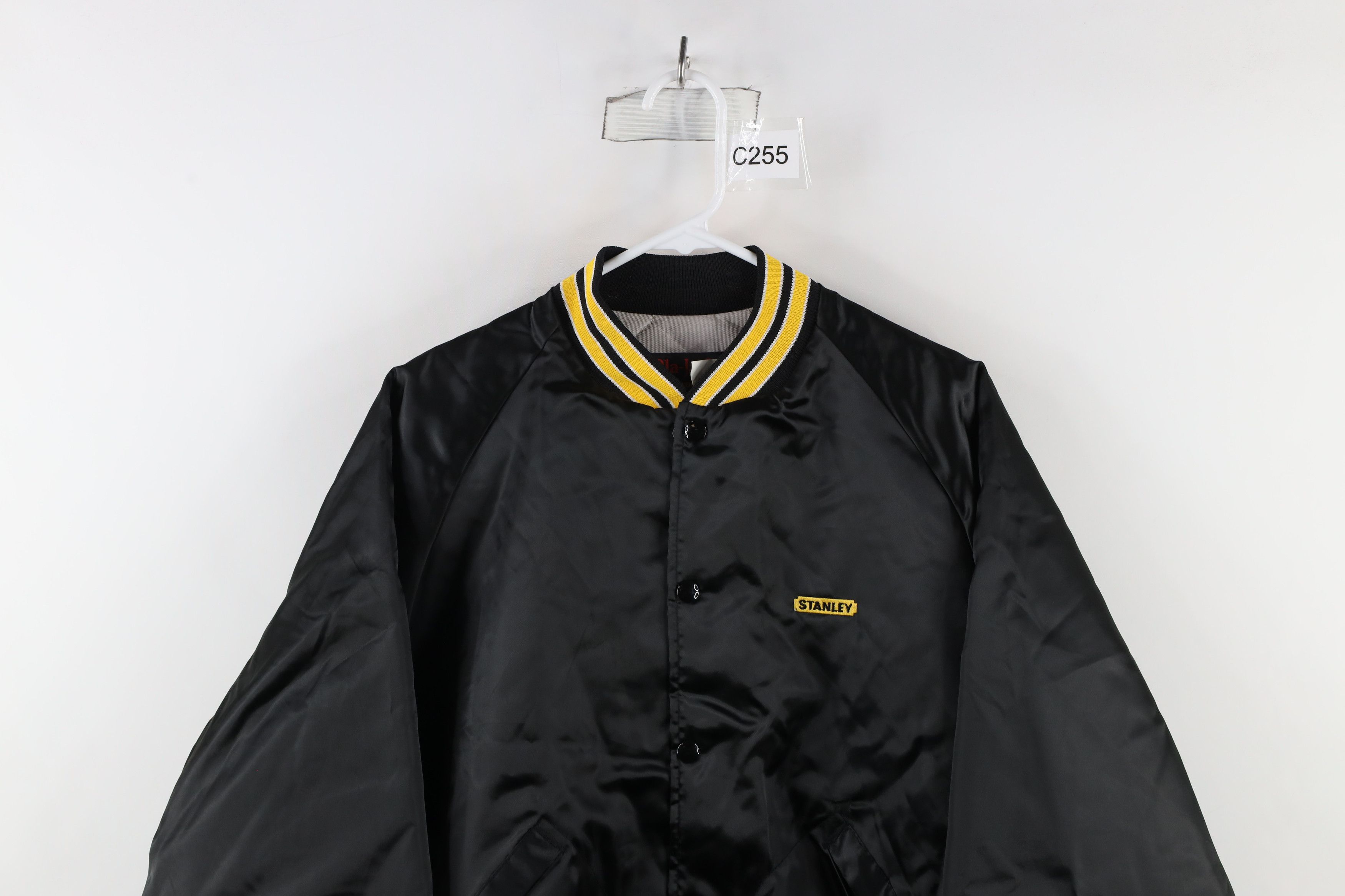 Vintage Vintage 80s Streetwear Stanley Tools Satin Bomber Jacket USA Size US XL / EU 56 / 4 - 2 Thumbnail