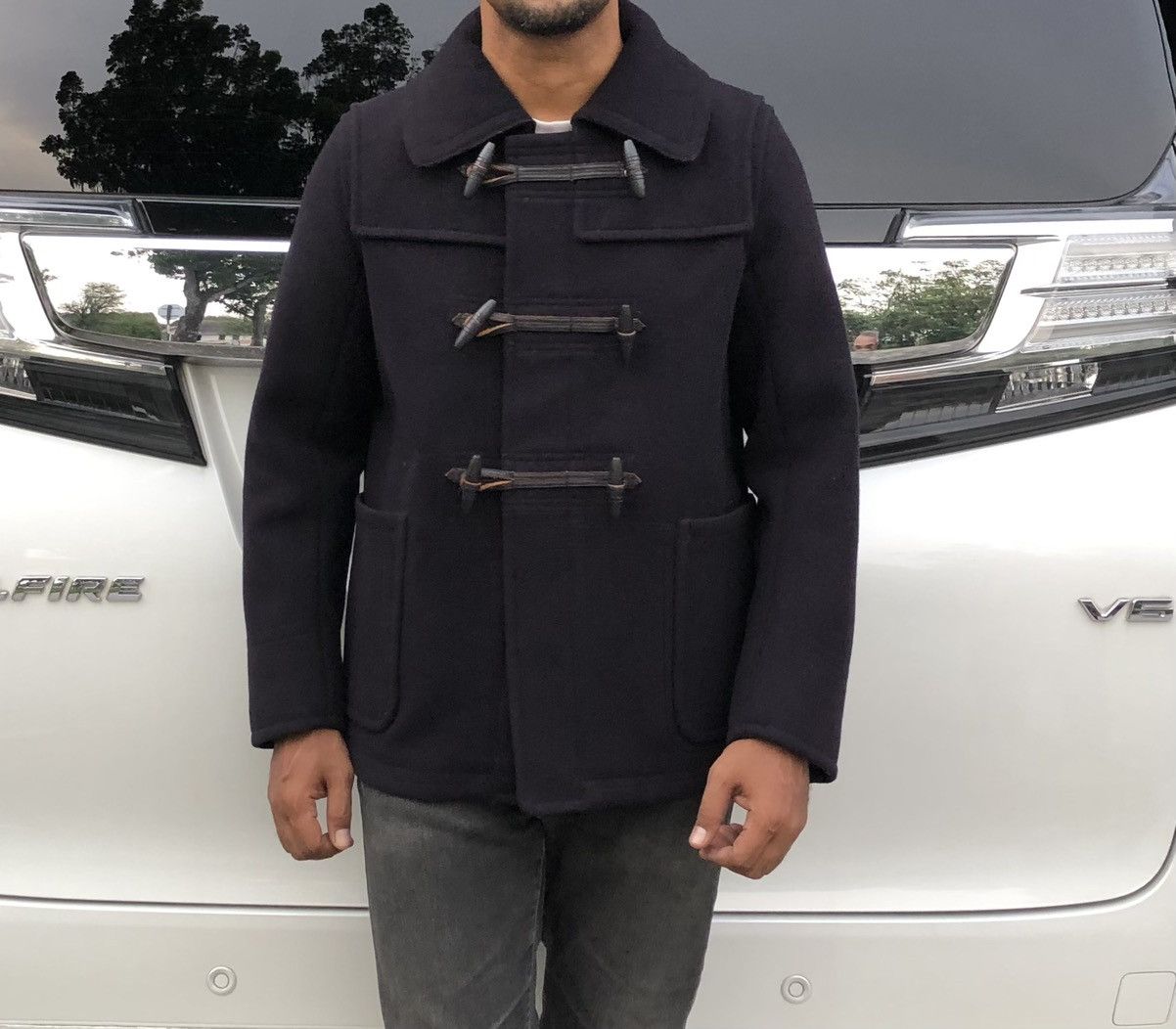 Japanese Brand Marvy Jamoke Men’s Wool Short Duffle Winter Coat Jacket Size US M / EU 48-50 / 2 - 2 Thumbnail